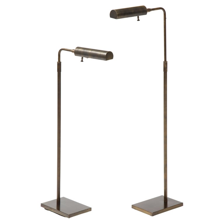 Koch and Lowy Aged Bronze Floor Lamps at 1stDibs
