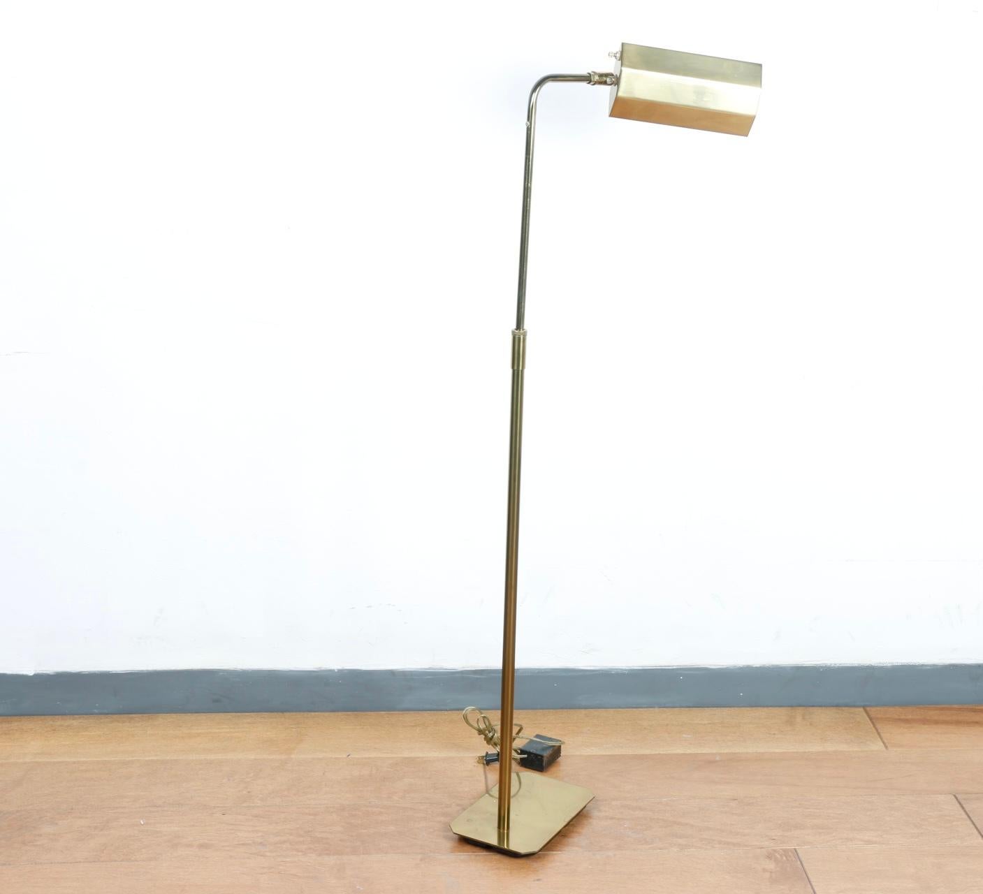 Koch & Lowy Brass Floor Lamp For Sale 4