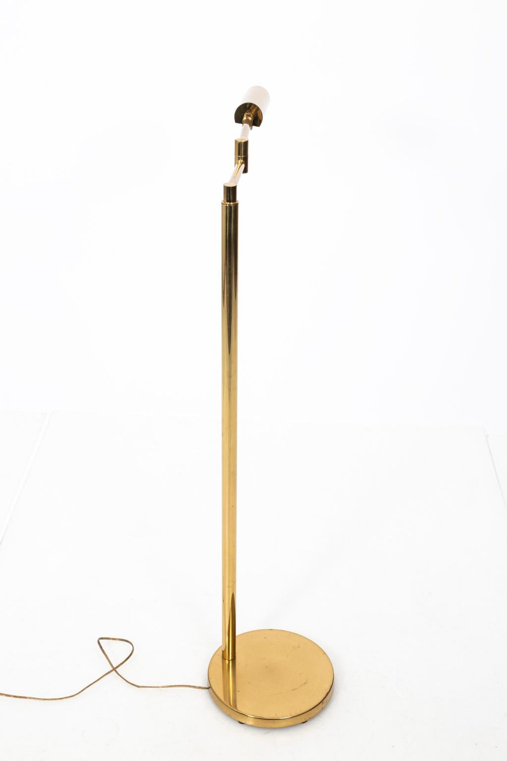 Mid-Century Modern Koch & Lowy Brass Floor Lamp