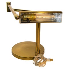 Koch & Lowy Brass Swing Table Lamp, Mid-Century Modern, USA, 1970s