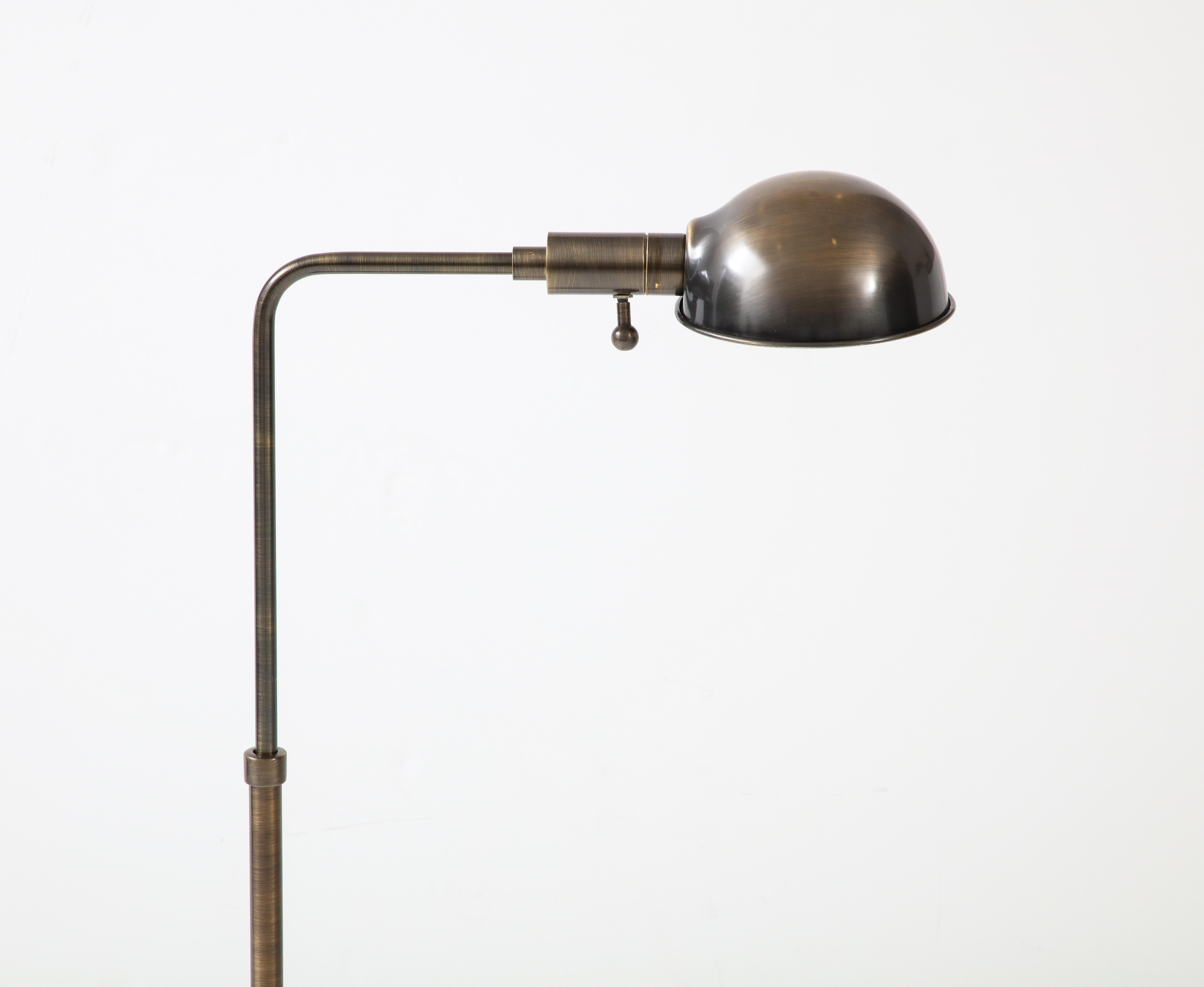 Koch & Lowy Bronze Floor Lamp In Good Condition In New York, NY
