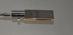 Koch & Lowy Chrome Adjustable Floor Lamp Swing Arm Dimmer Switch
