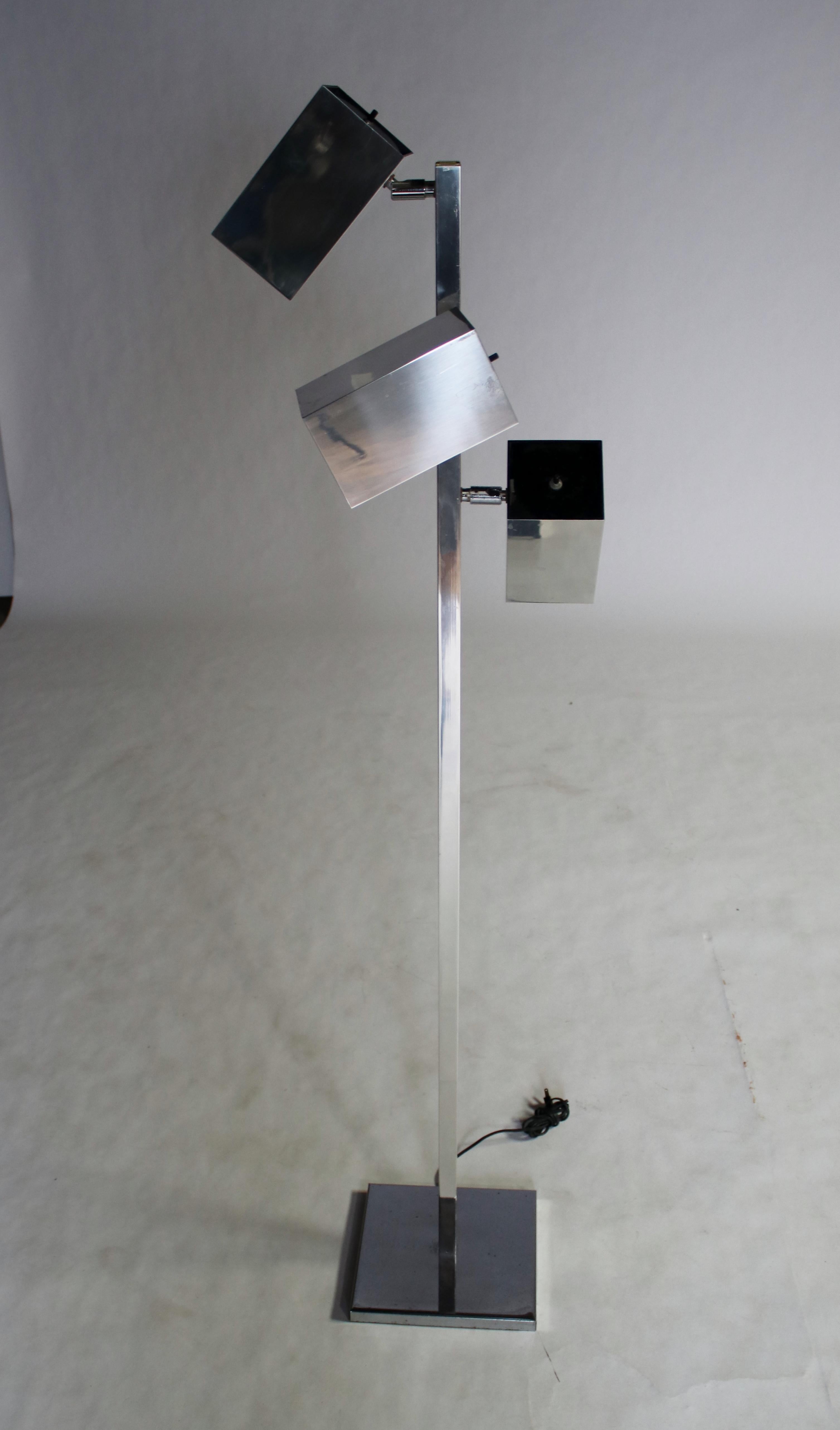 Koch & Lowy Chrome Floor Lamp 1