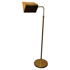 Koch & Lowy Stehlampe, Messing, Gelenk, Dimmer, Ikonisches Mid-Century-Design, 1970er Jahre