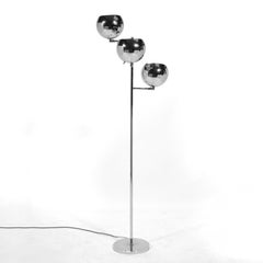Koch & Lowy Floor Lamp with Three Articulating Globe Shades