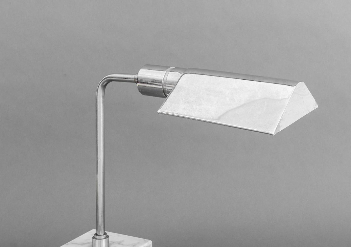20th Century Koch & Lowy for Omi Chrome Table Lamp For Sale