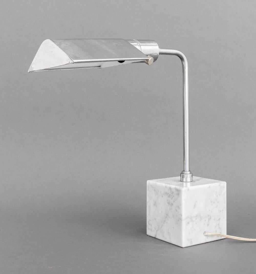 Metal Koch & Lowy for Omi Chrome Table Lamp For Sale