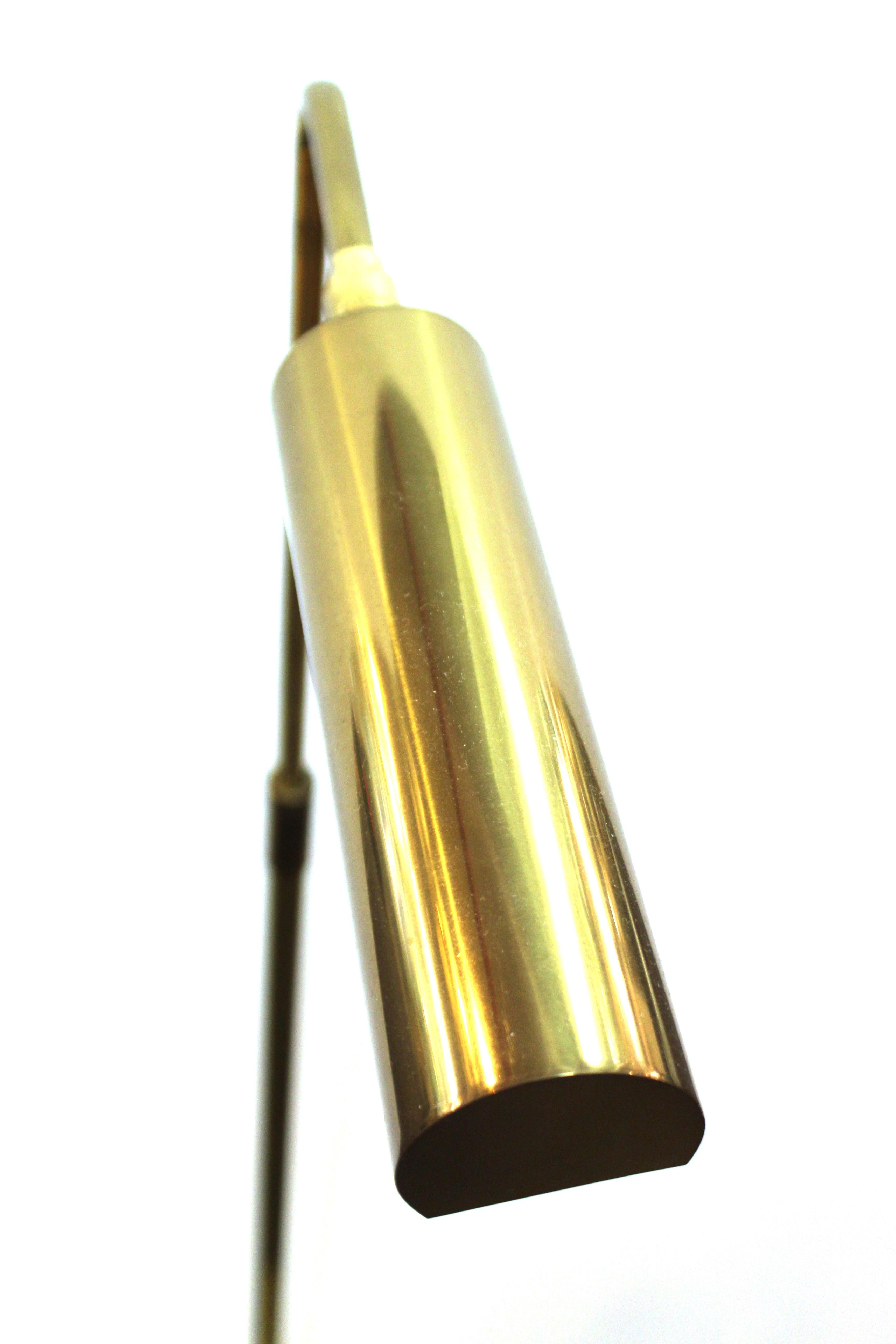 Koch & Lowy Mid-Century Modern Adjustable Brass Pharmacy Floor Lamp 2