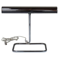 Koch & Lowy Modernist Chrome Table Lamp circa 1970s
