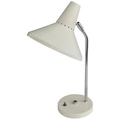 Koch & Lowy Style Adjustable Desk Lamp in Cream White