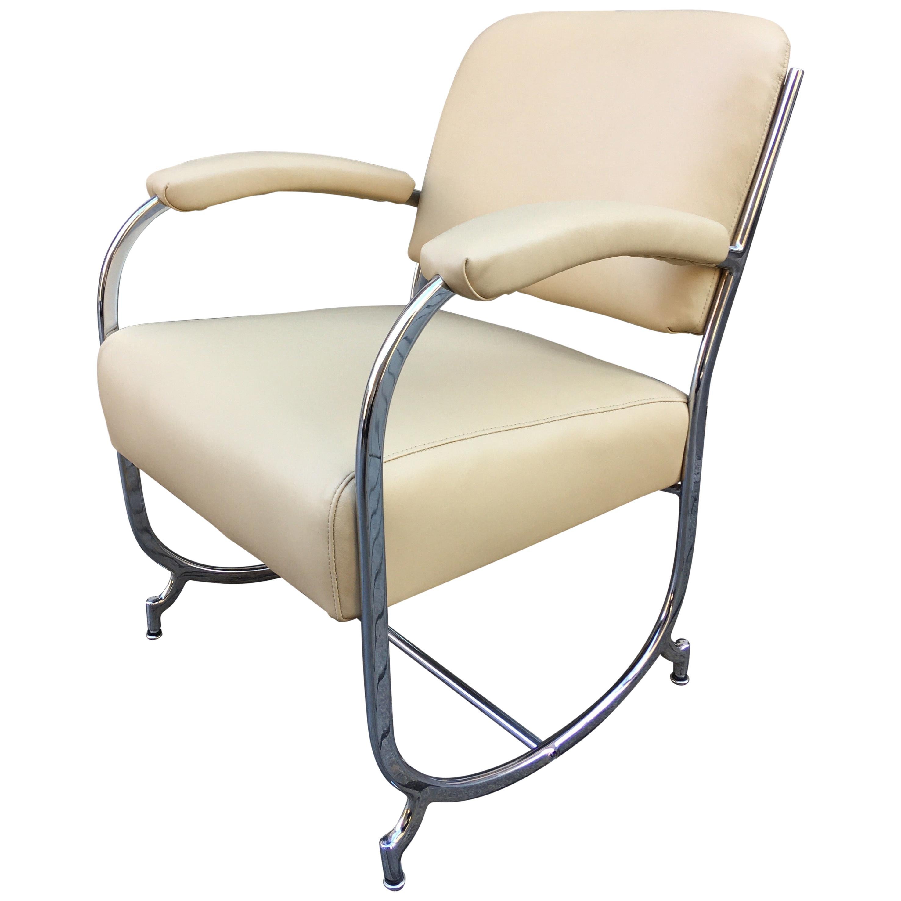 Kochs Barbershop Furniture Chrome Chair For Sale
