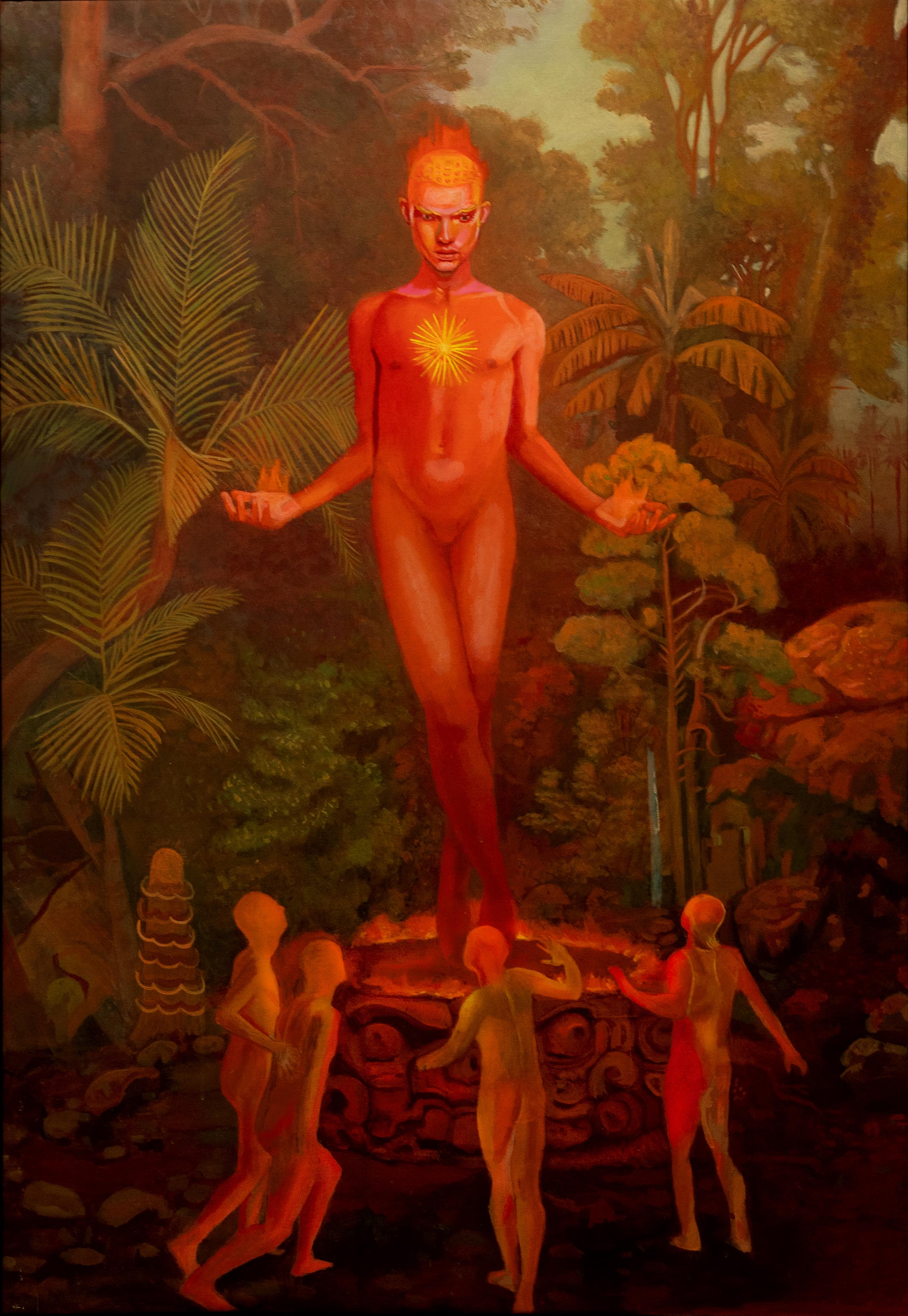 Figurative Painting di Koco Toribio  - Altare Igneo