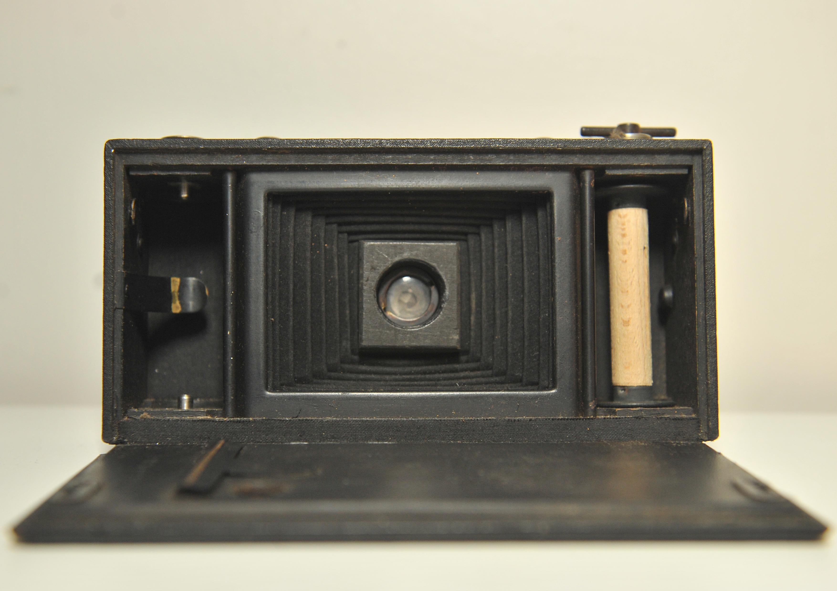 Kodak No 2 Klappbare Tasche Braunie Modell B 120 Roll Film Kamera USA 1909 im Angebot 4