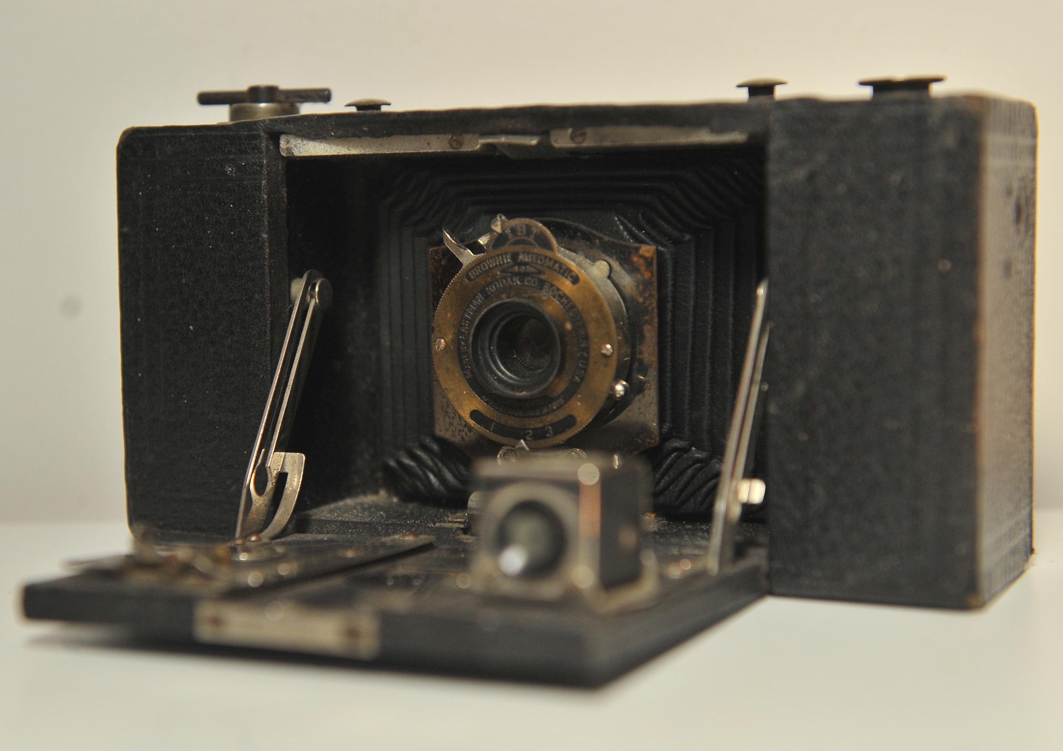 Kodak No 2 Klappbare Tasche Braunie Modell B 120 Roll Film Kamera USA 1909 (amerikanisch) im Angebot
