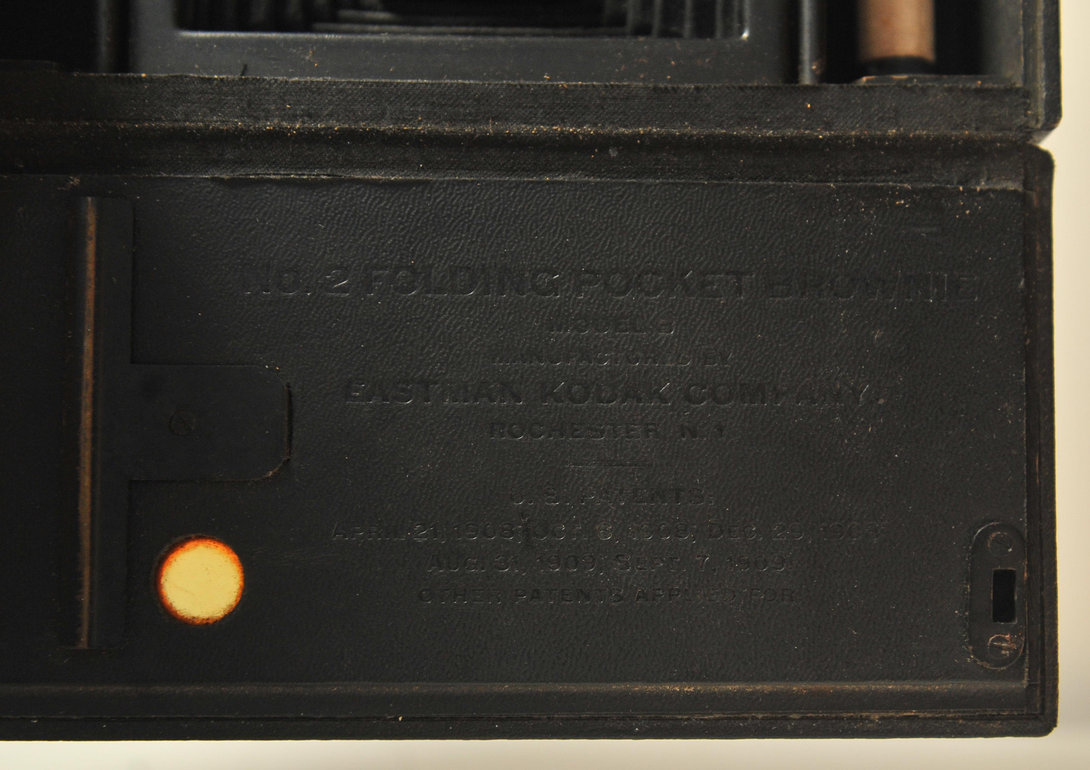 Kodak No 2 Klappbare Tasche Braunie Modell B 120 Roll Film Kamera USA 1909 (Leder) im Angebot