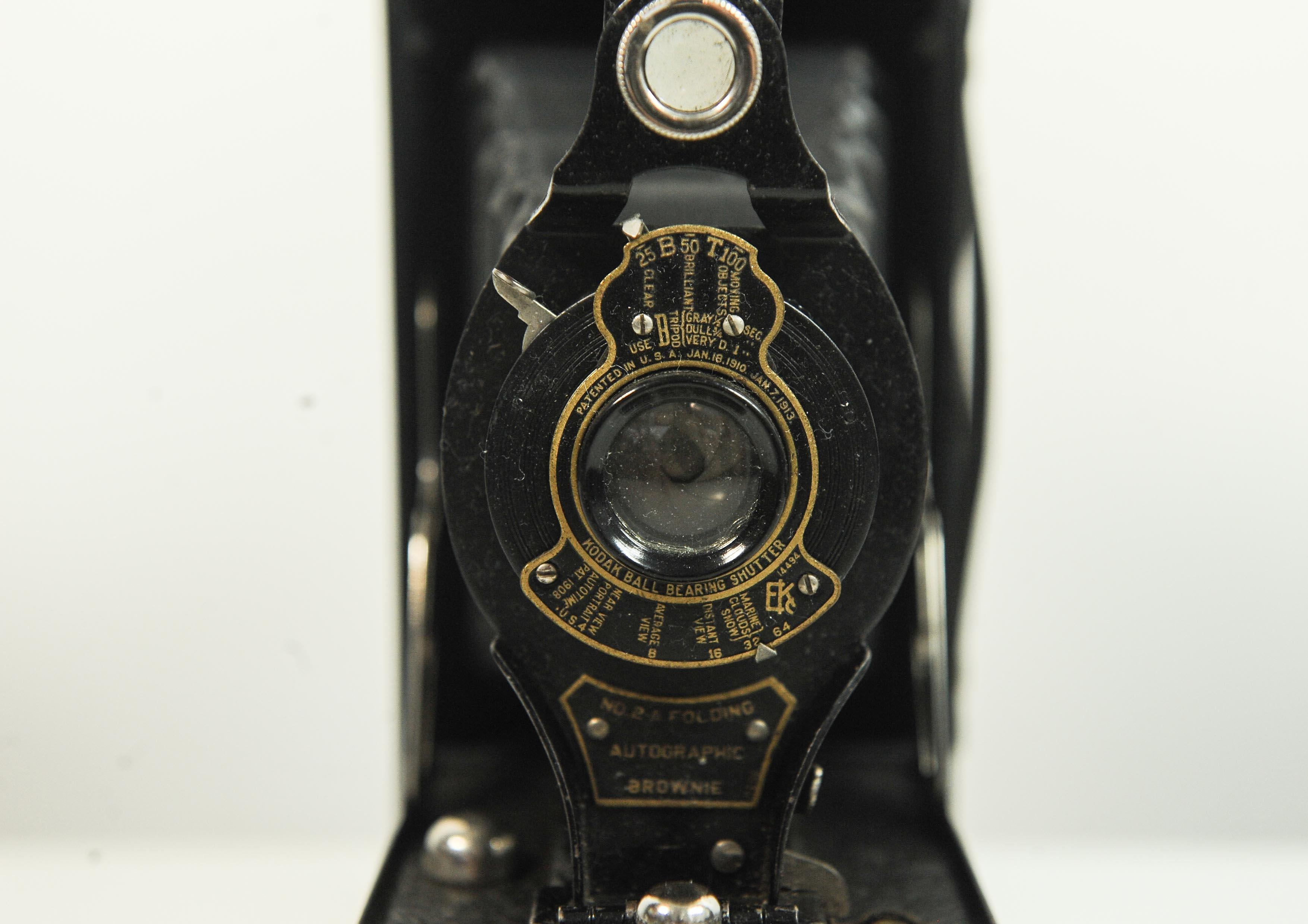 Kodak Nr. 2A Folding Autographic Brownie Folding Roll Film Kamera (amerikanisch) im Angebot