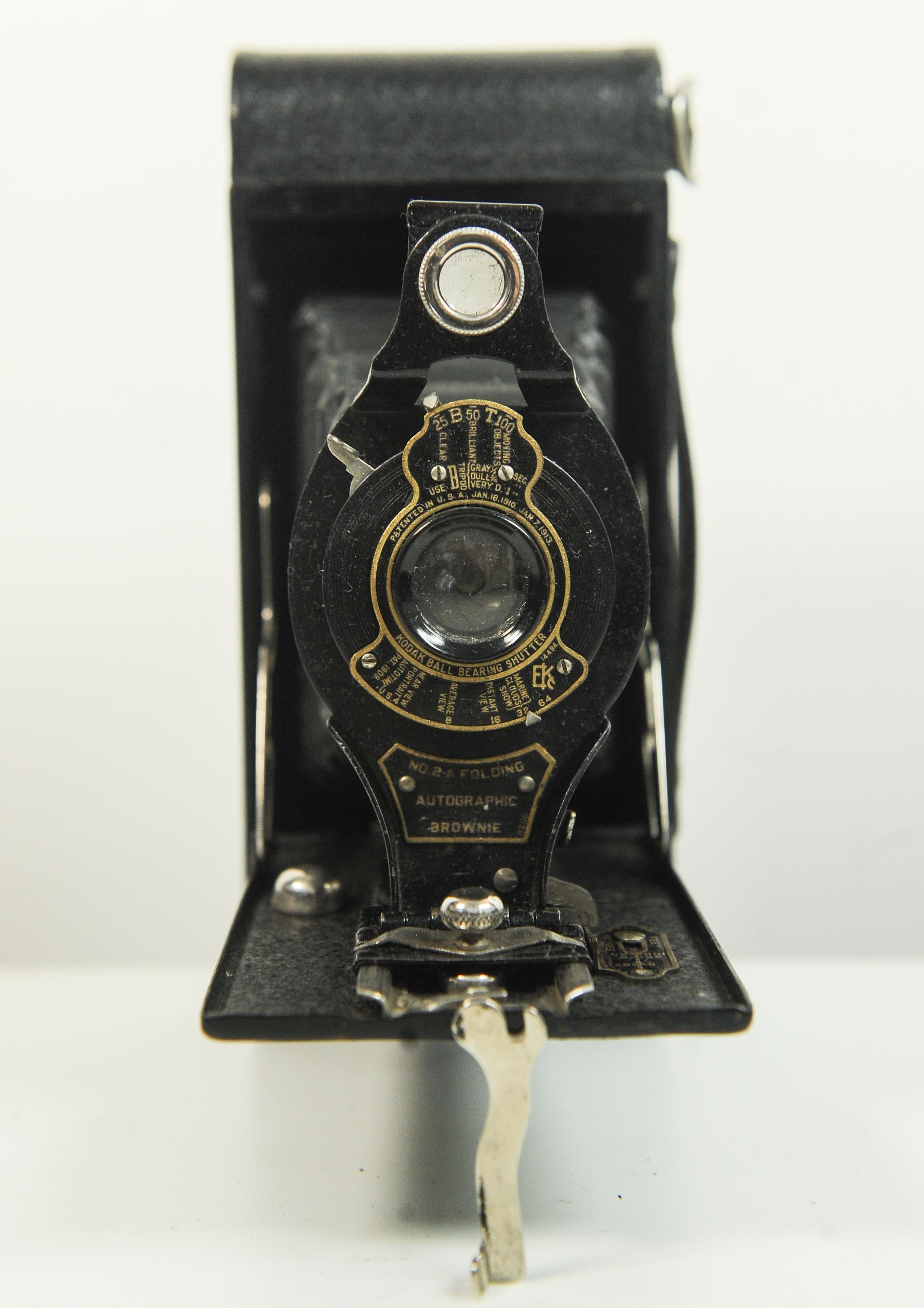 Kodak Nr. 2A Folding Autographic Brownie Folding Roll Film Kamera (Metall) im Angebot