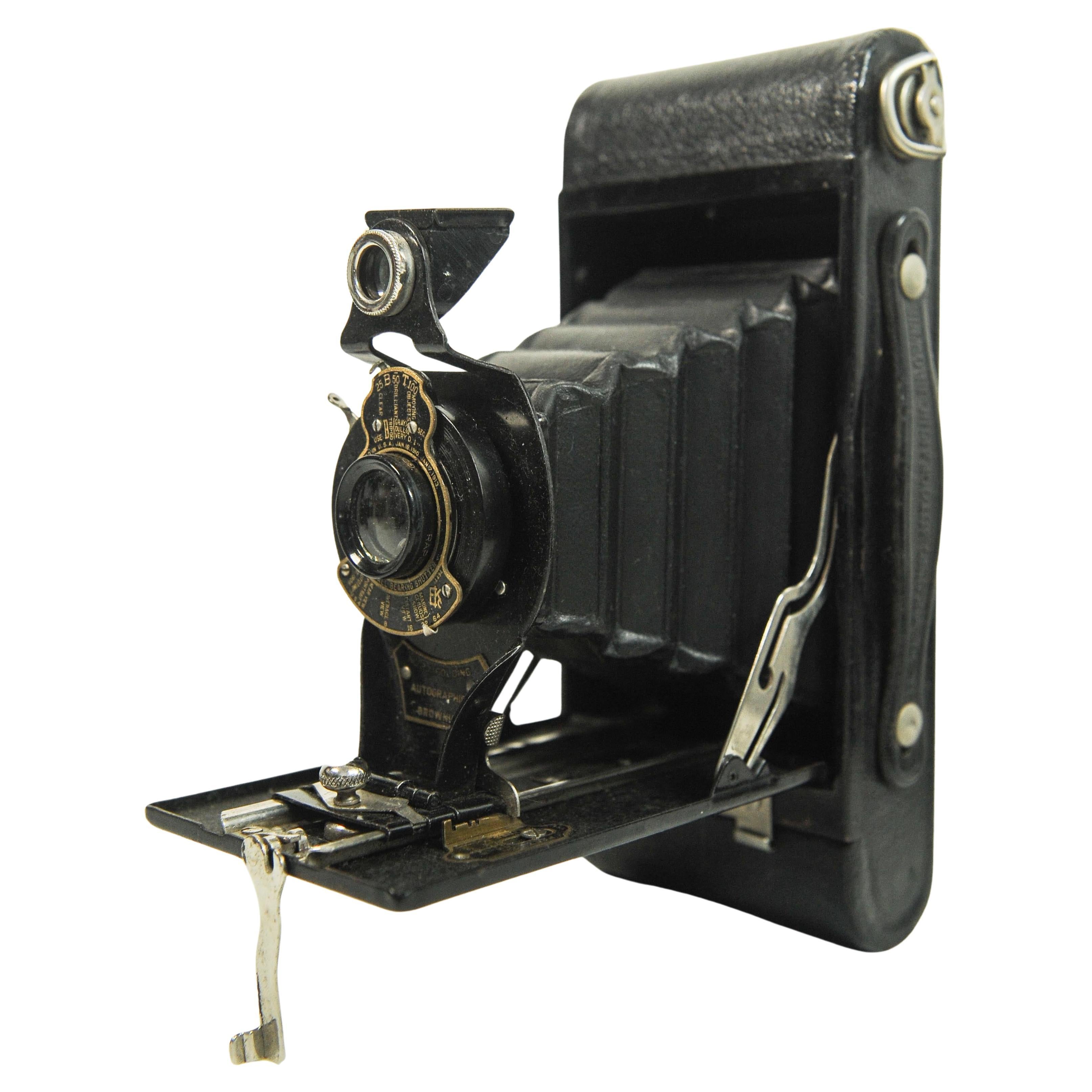 Kodak Nr. 2A Folding Autographic Brownie Folding Roll Film Kamera im Angebot