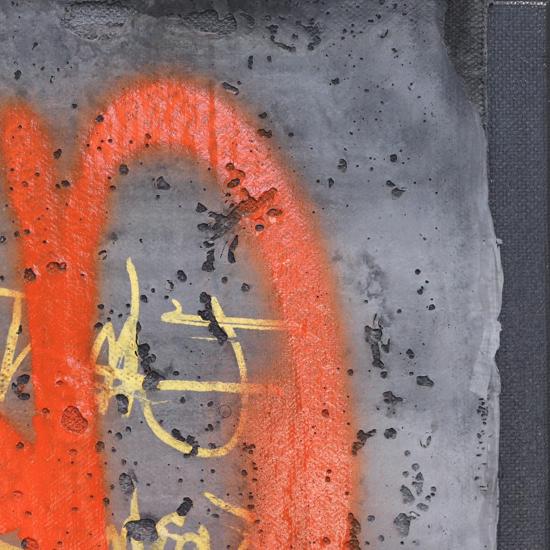 The Brick Walls 2 - Original Textural Energetic Abstract Artwork on Canvas en vente 2