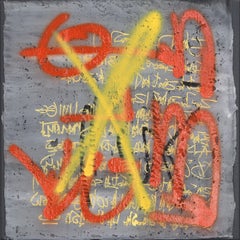 The Brick Walls 2 - Original Textural Energetic Abstract Artwork on Canvas