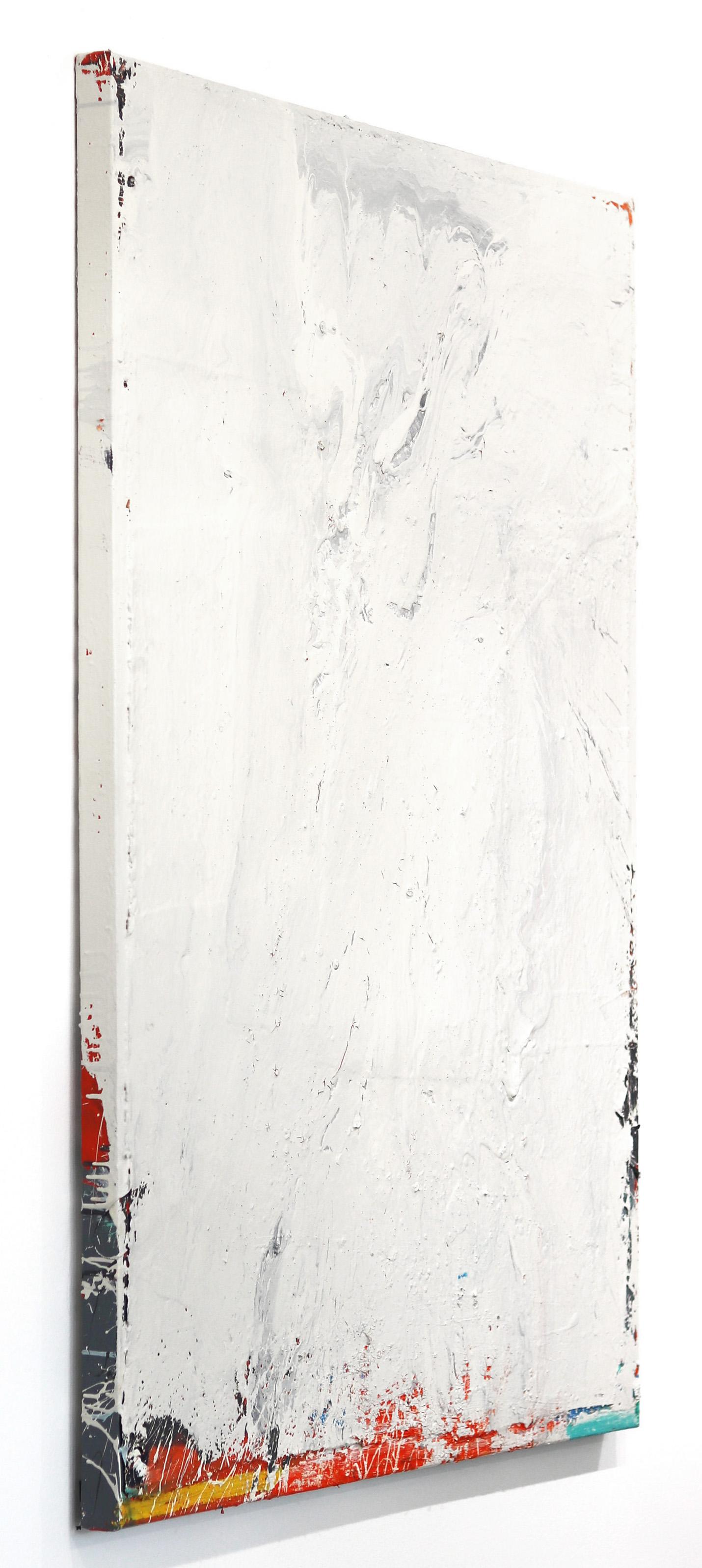 Untitled Off-White 1 - œuvre d'art abstraite et minimaliste texturée sur toile en vente 1