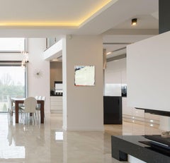 Untitled Off-White 2  - Textural Abstract Minimalist Artwork on Canvas