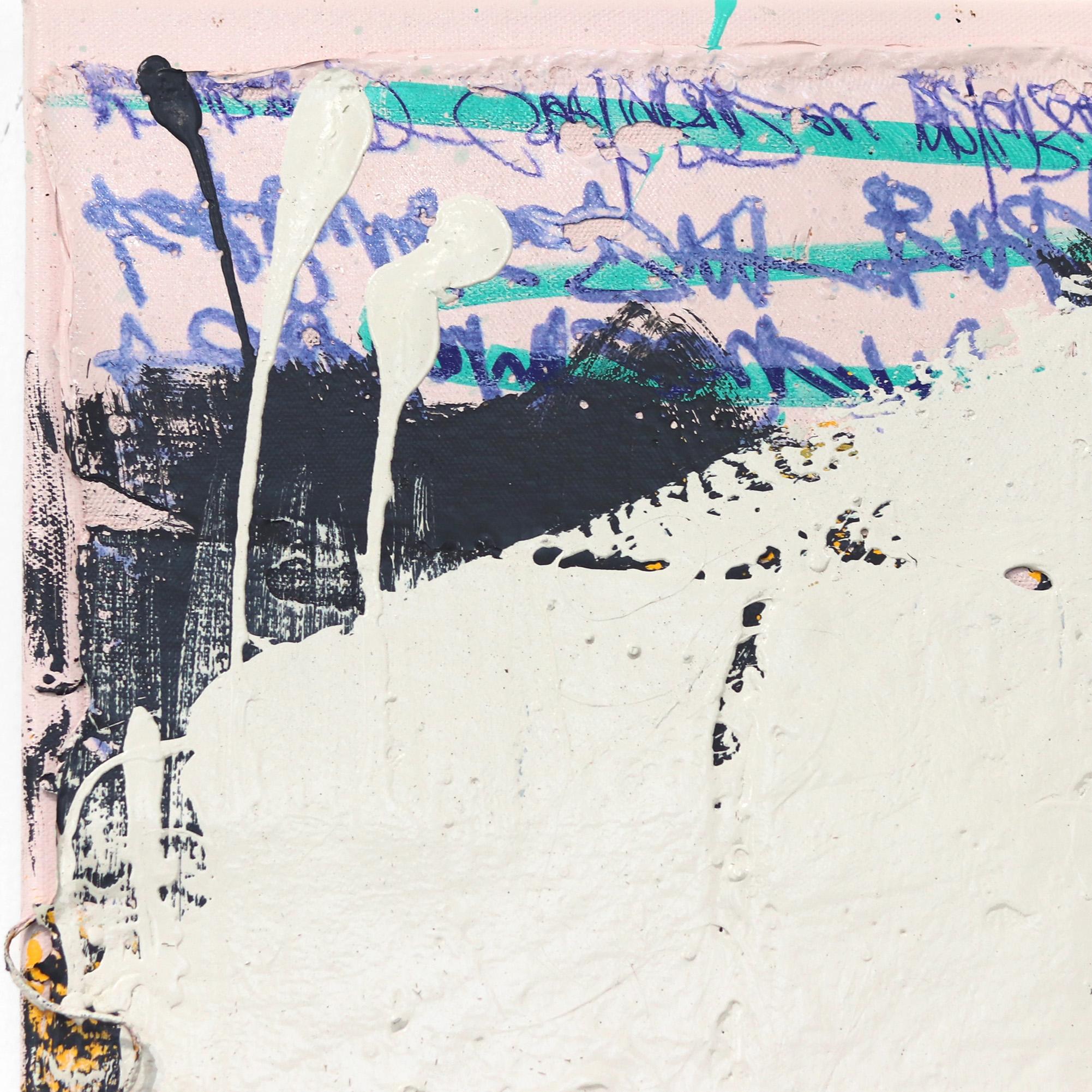 Off-White-Weiß ohne Titel 2  Texturiertes abstraktes, minimalistisches Kunstwerk auf Leinwand (Minimalistisch), Painting, von Kodjovi Olympio