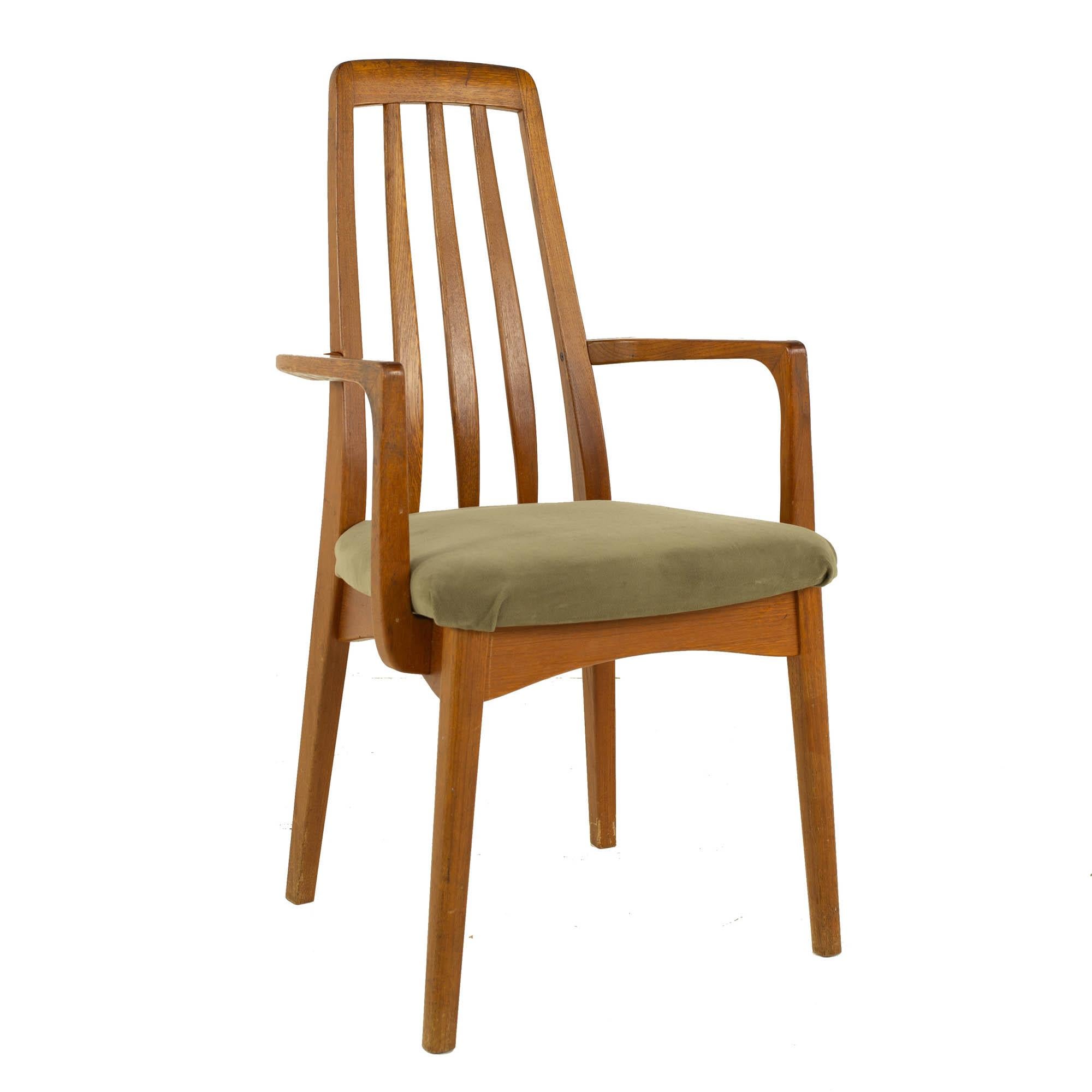 Koefeds Hornslet Eva Style Mid Century Teak Dining Chairs, Set of 6 3