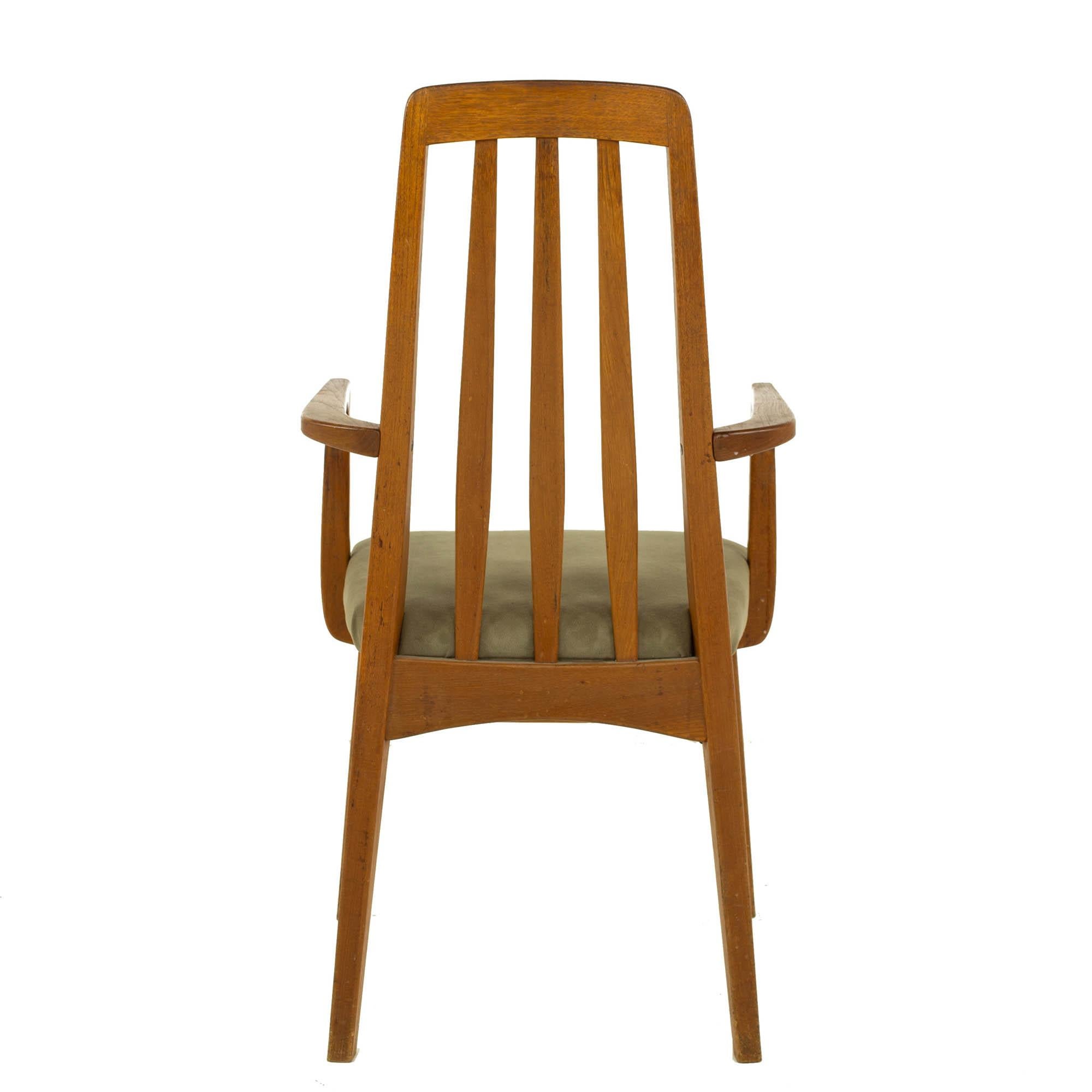 Koefeds Hornslet Eva Style Mid Century Teak Dining Chairs, Set of 6 4