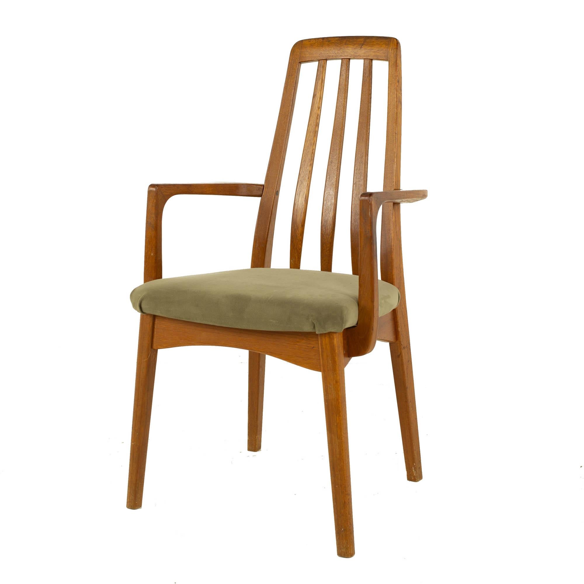 Koefeds Hornslet Eva Style Mid Century Teak Dining Chairs, Set of 6 5
