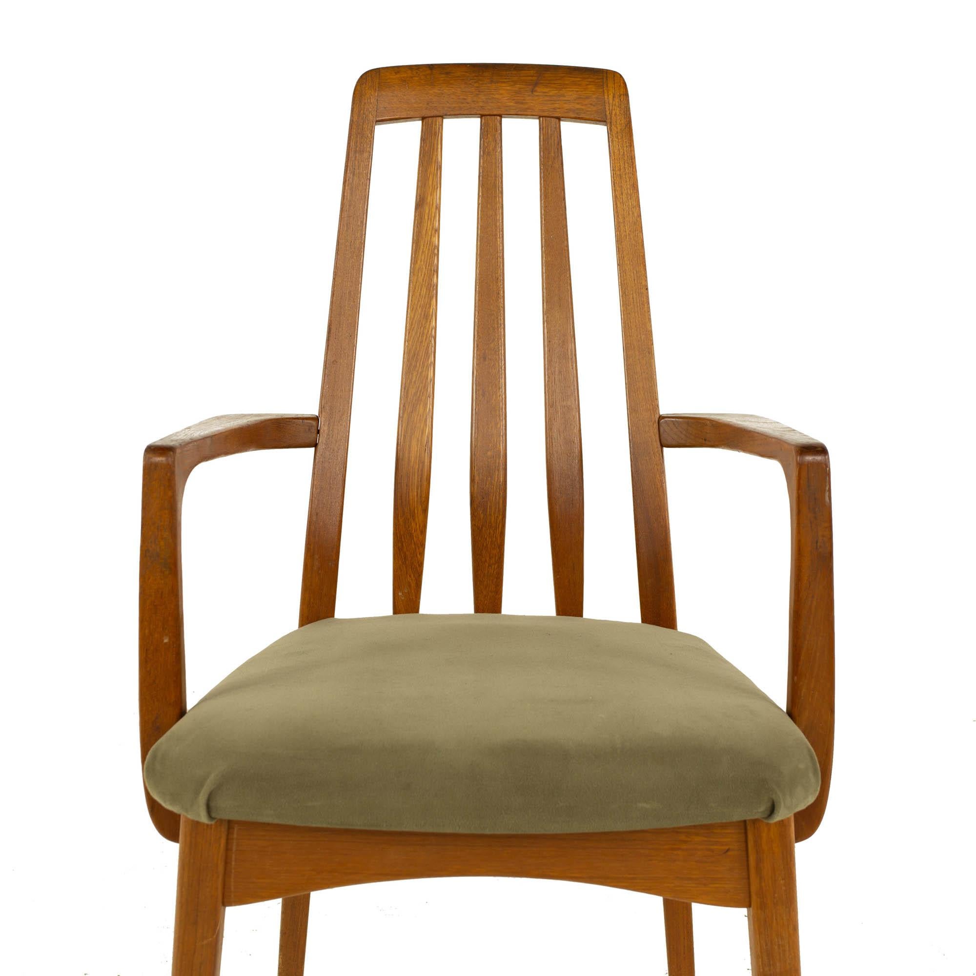 Koefeds Hornslet Eva Style Mid Century Teak Dining Chairs, Set of 6 6