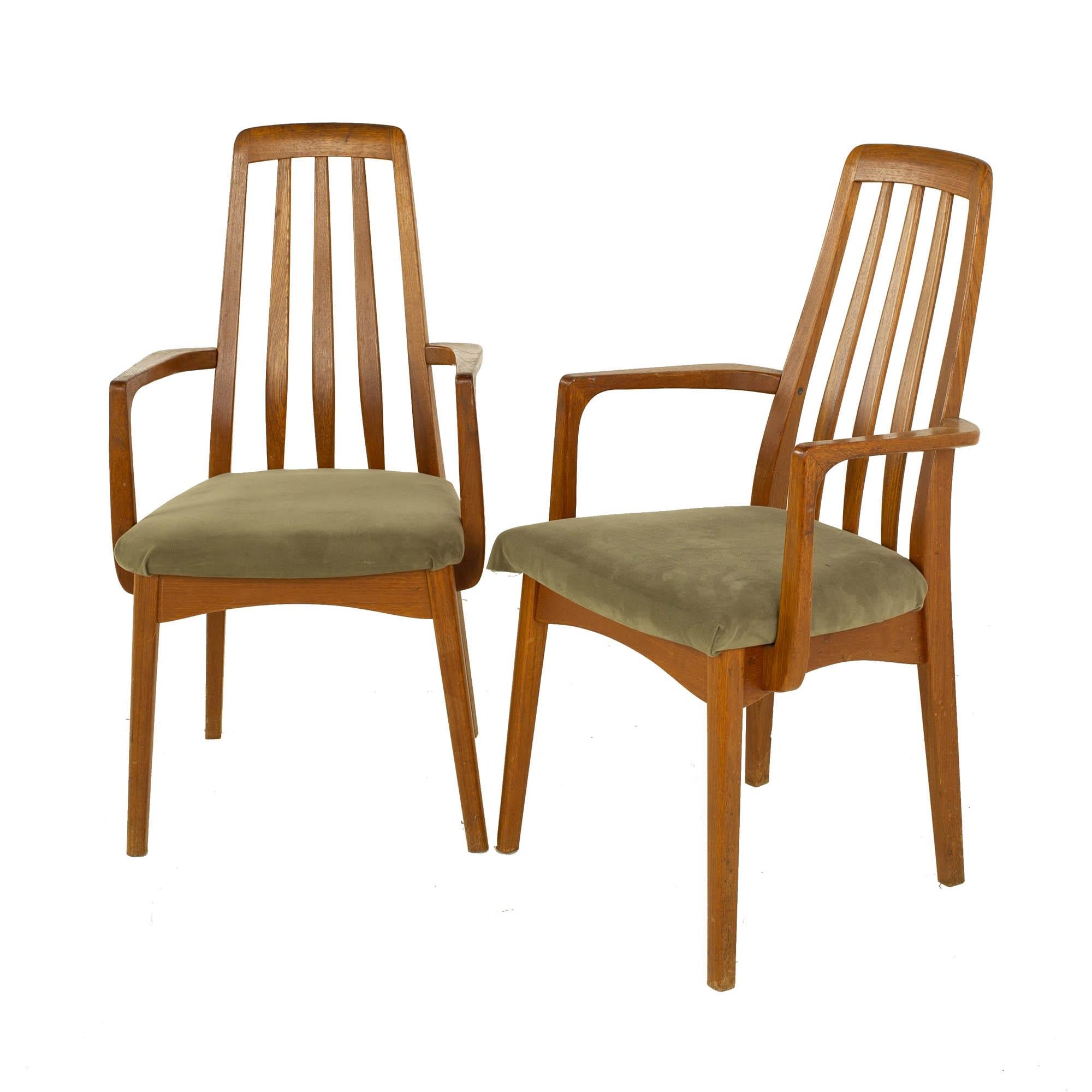 Koefeds Hornslet Eva Style Mid Century Teak Dining Chairs, Set of 6 2