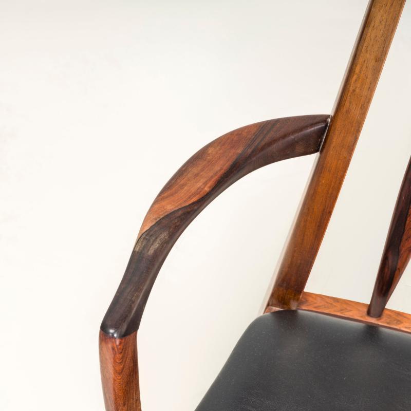 Mid-20th Century Koefoed Hornslet Eva Rosewood Dining Chairs by Niels Koefoed