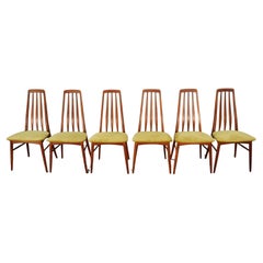 Koefoeds Hornslet Eva Dining Chairs by Niels Koefoed, Set of Six