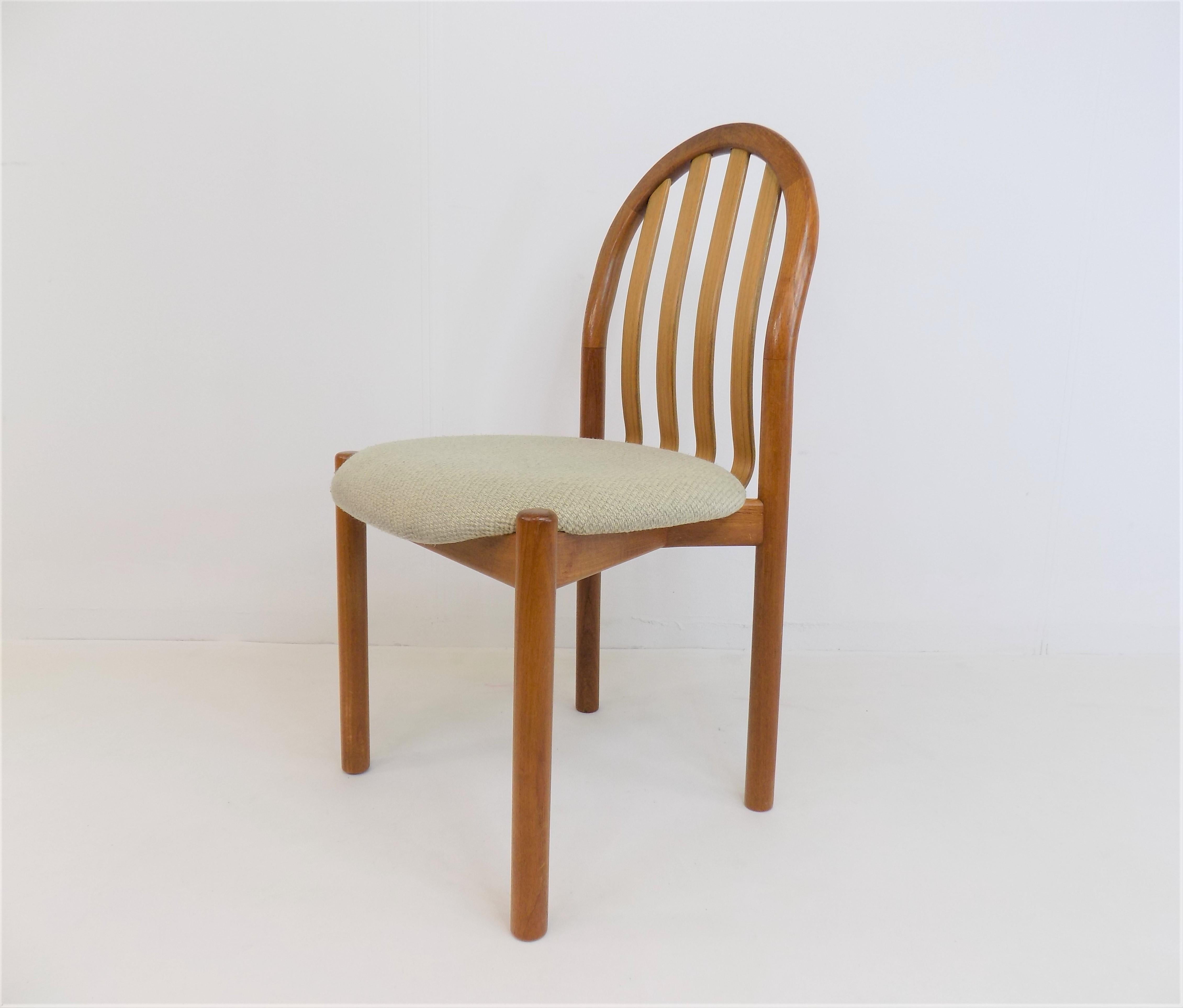 Koefoeds Hornslet Set of 4 Teak Dining Chairs Ole by Niels Koefoed For Sale 7