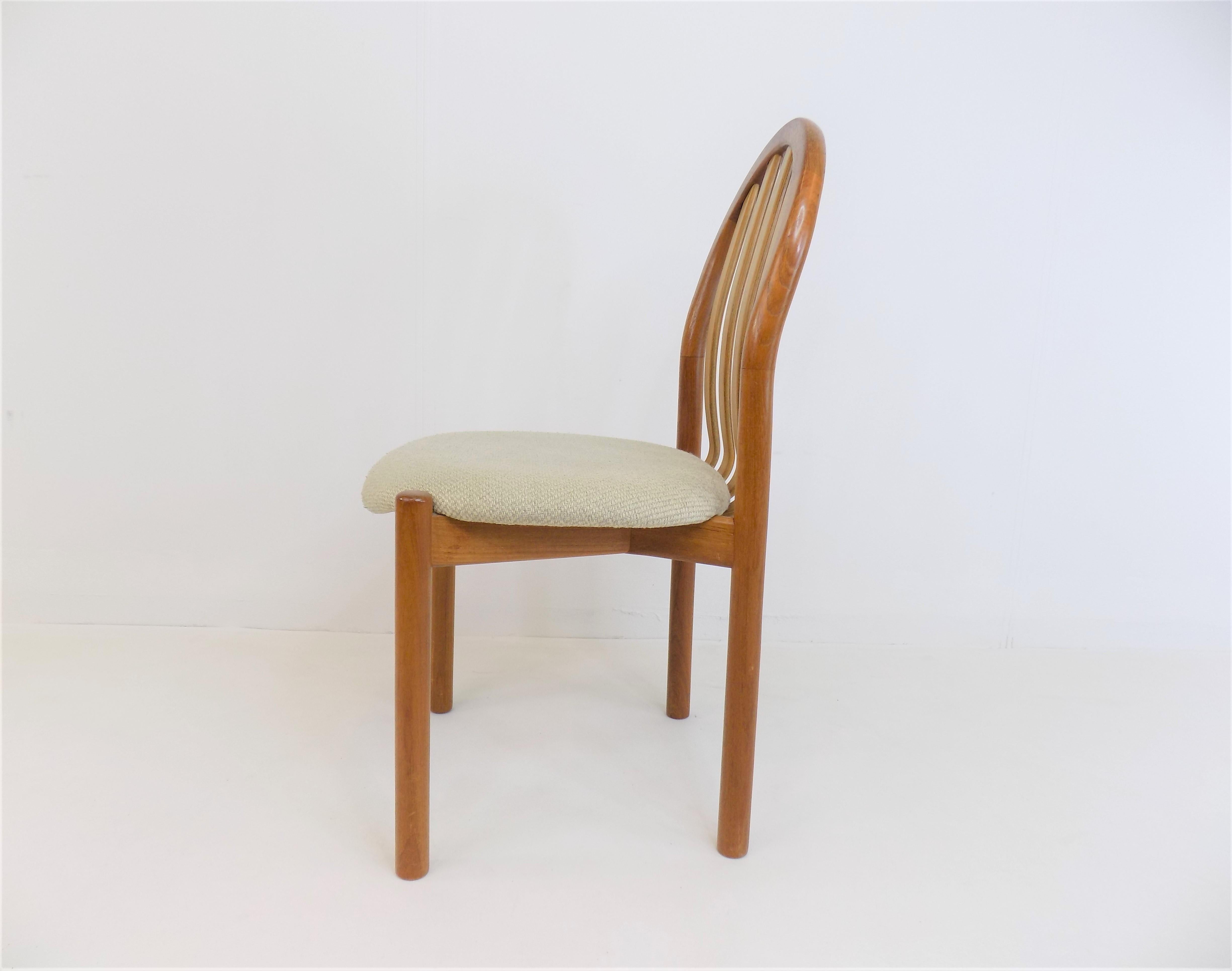 Koefoeds Hornslet Set of 4 Teak Dining Chairs Ole by Niels Koefoed For Sale 8