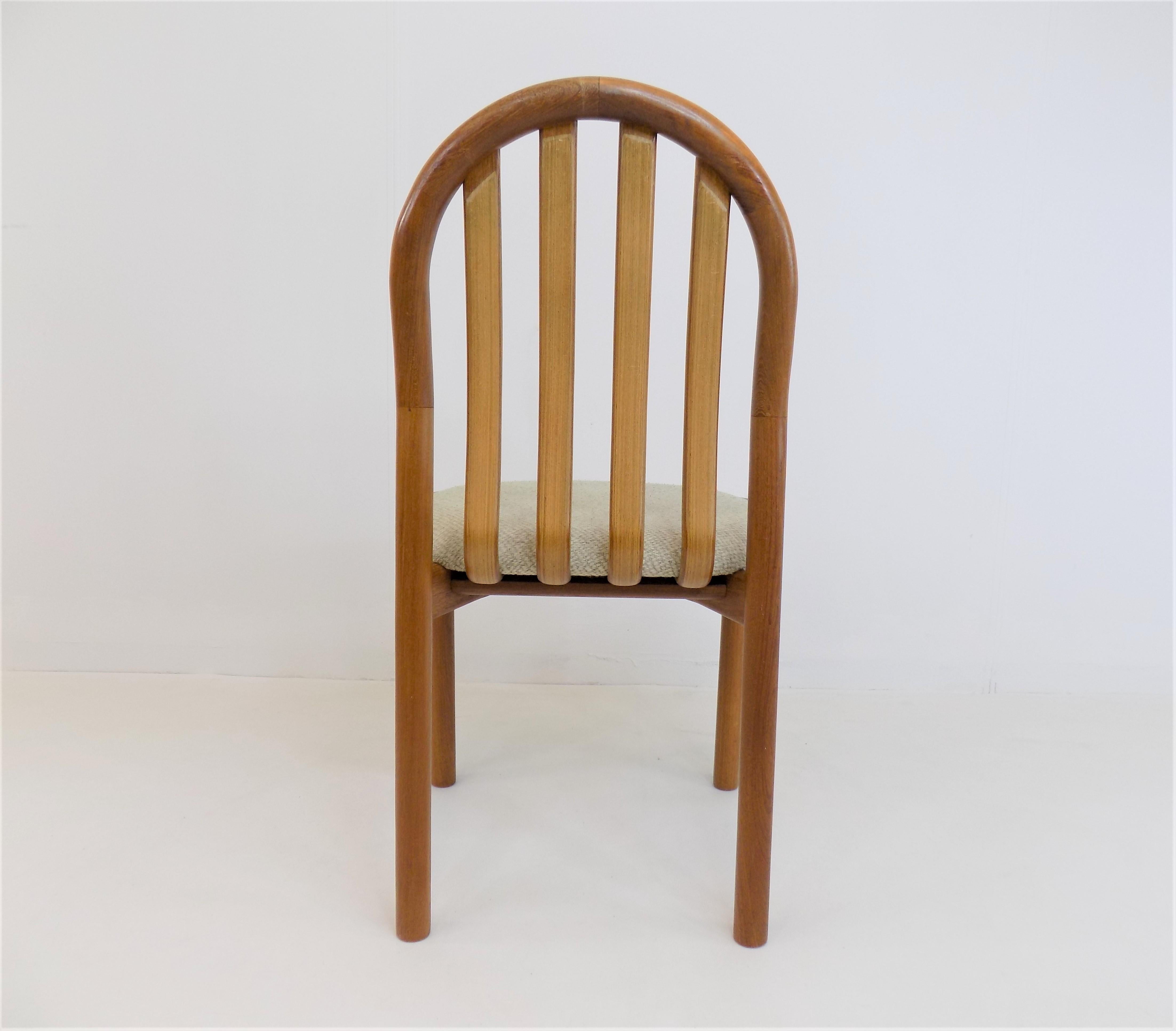 Koefoeds Hornslet Set of 4 Teak Dining Chairs Ole by Niels Koefoed For Sale 11