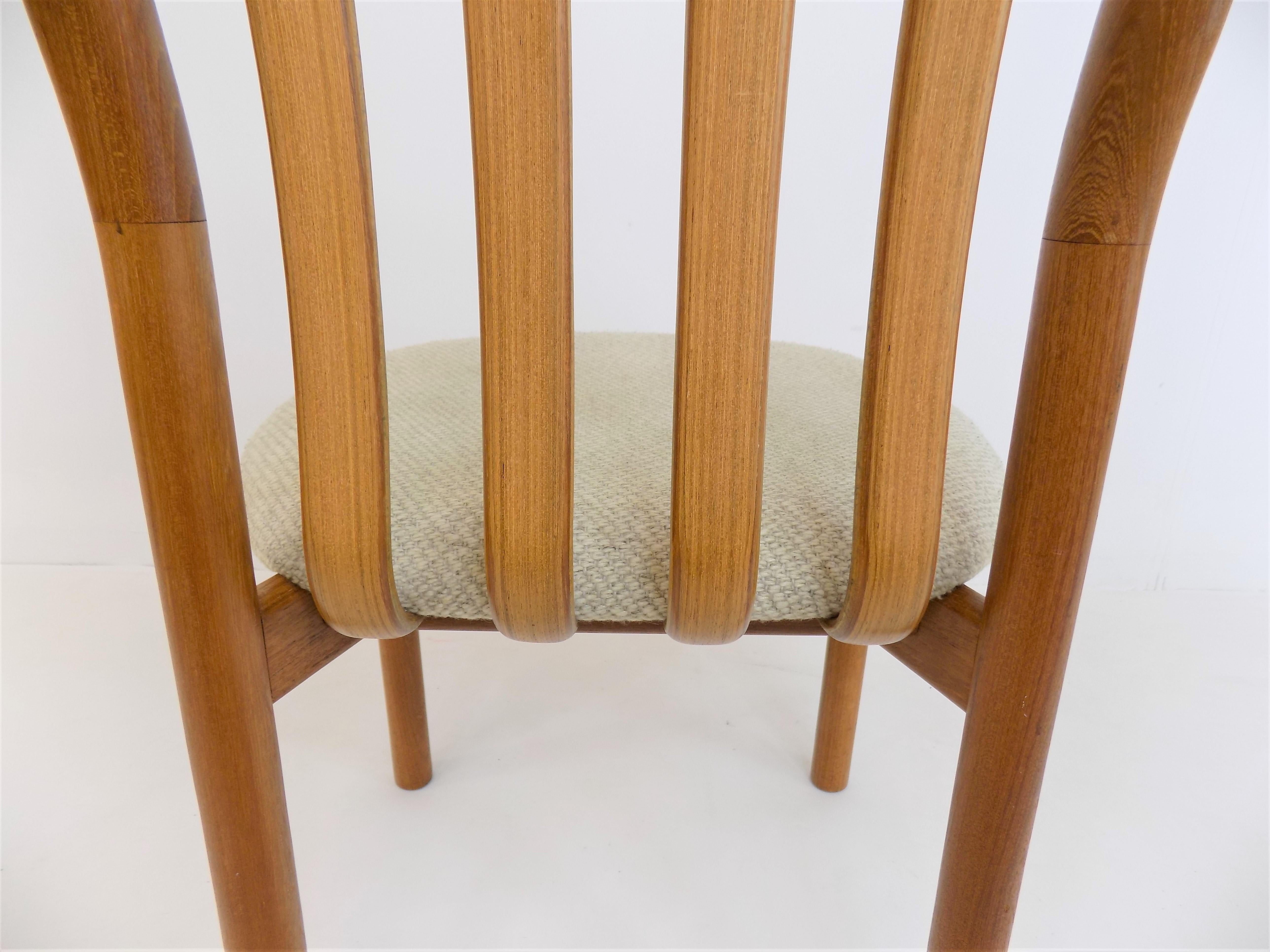 Koefoeds Hornslet Set of 4 Teak Dining Chairs Ole by Niels Koefoed For Sale 12