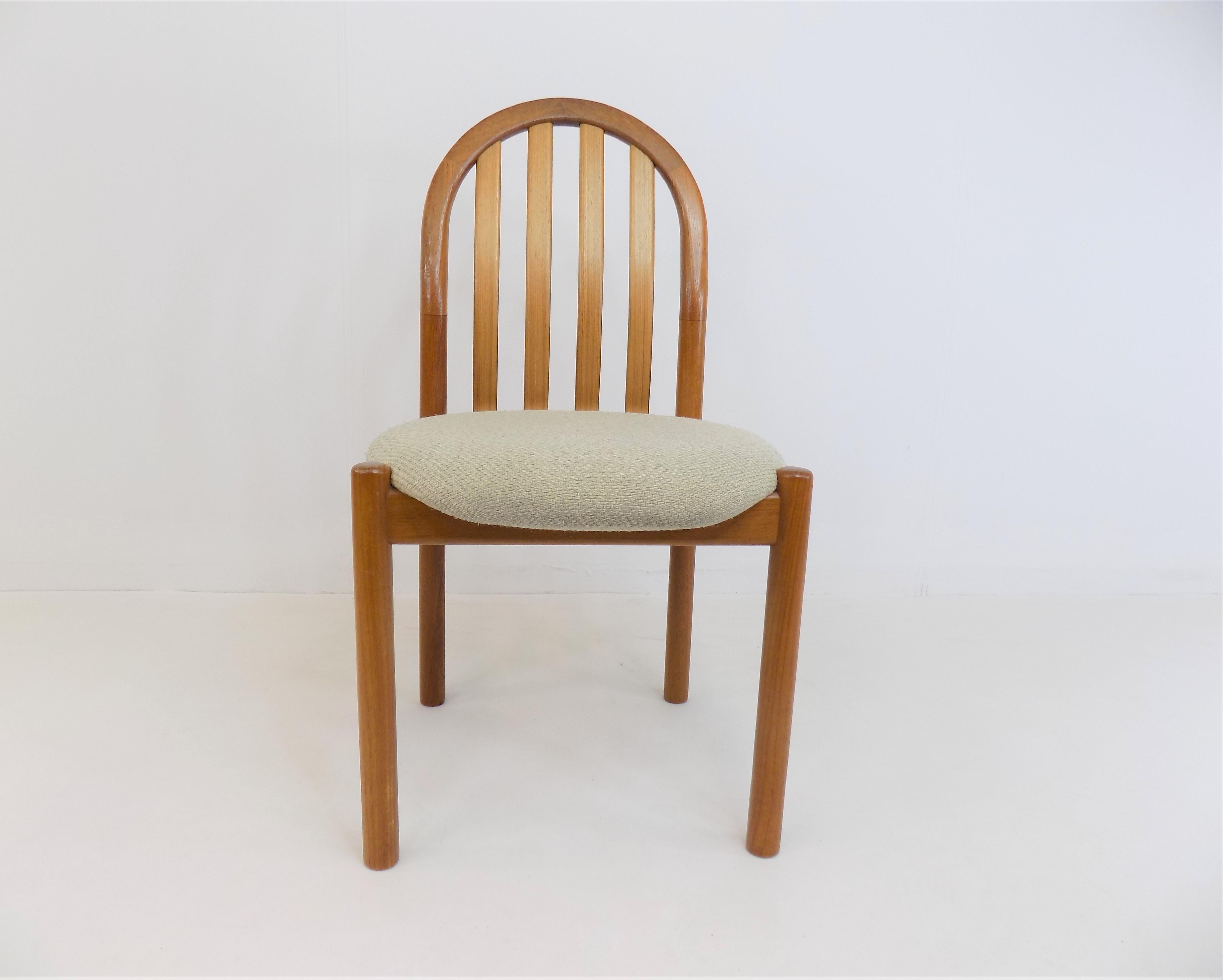 Koefoeds Hornslet Set of 4 Teak Dining Chairs Ole by Niels Koefoed For Sale 14