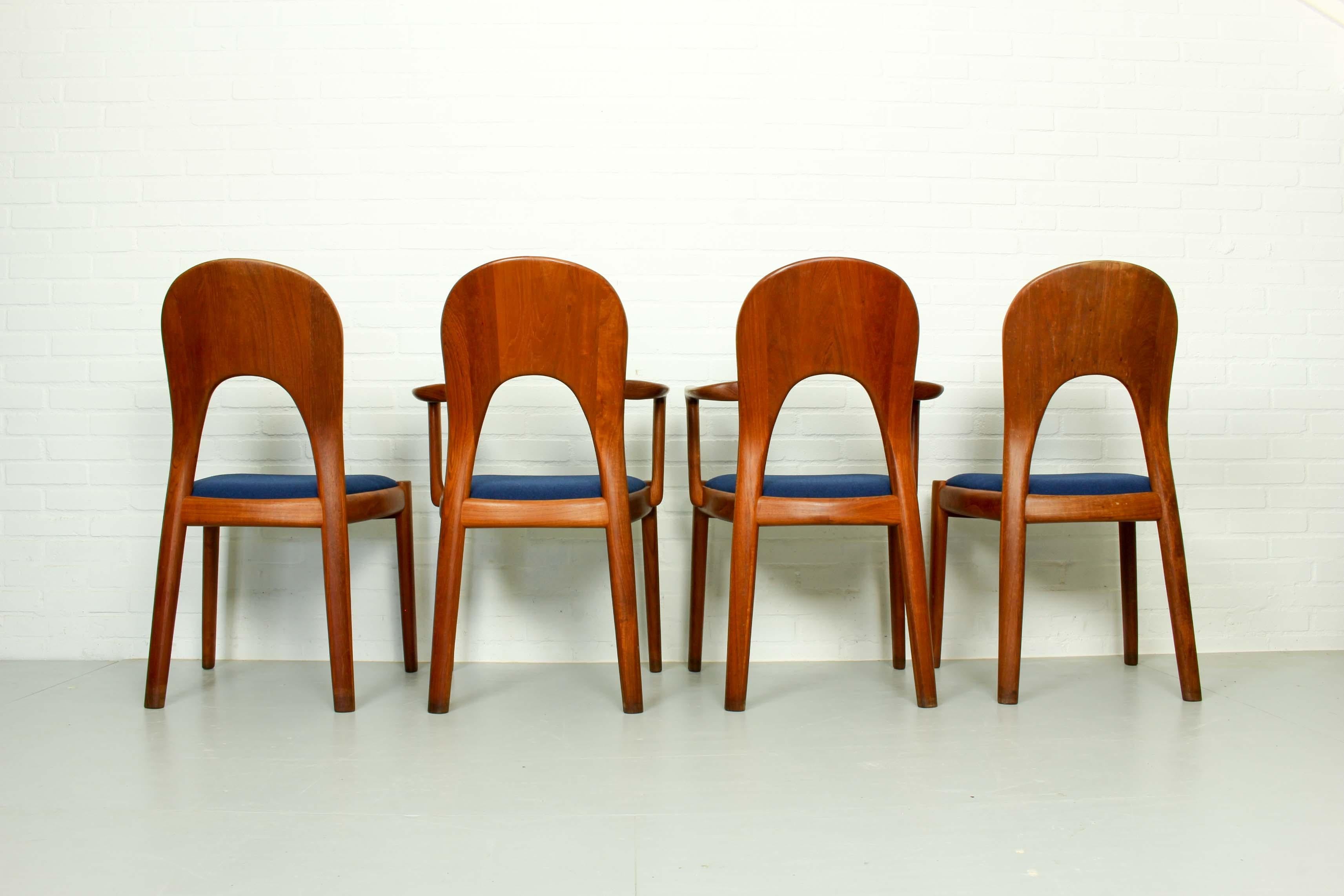 Koefoeds Hornslet Solid Teak “Morten” Dining Chairs, Set of 4 3