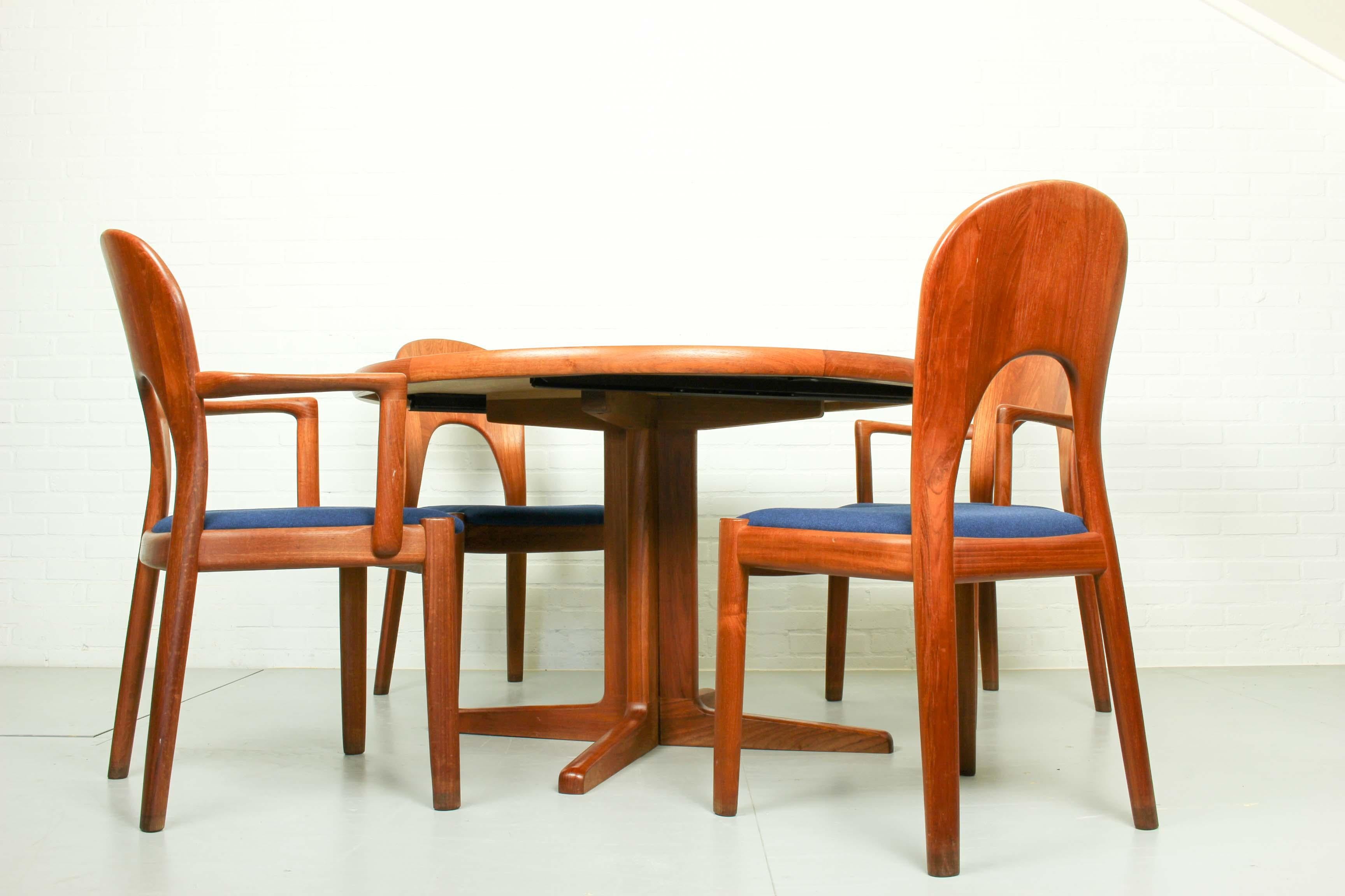 Koefoeds Hornslet Solid Teak “Morten” Dining Chairs, Set of 4 4