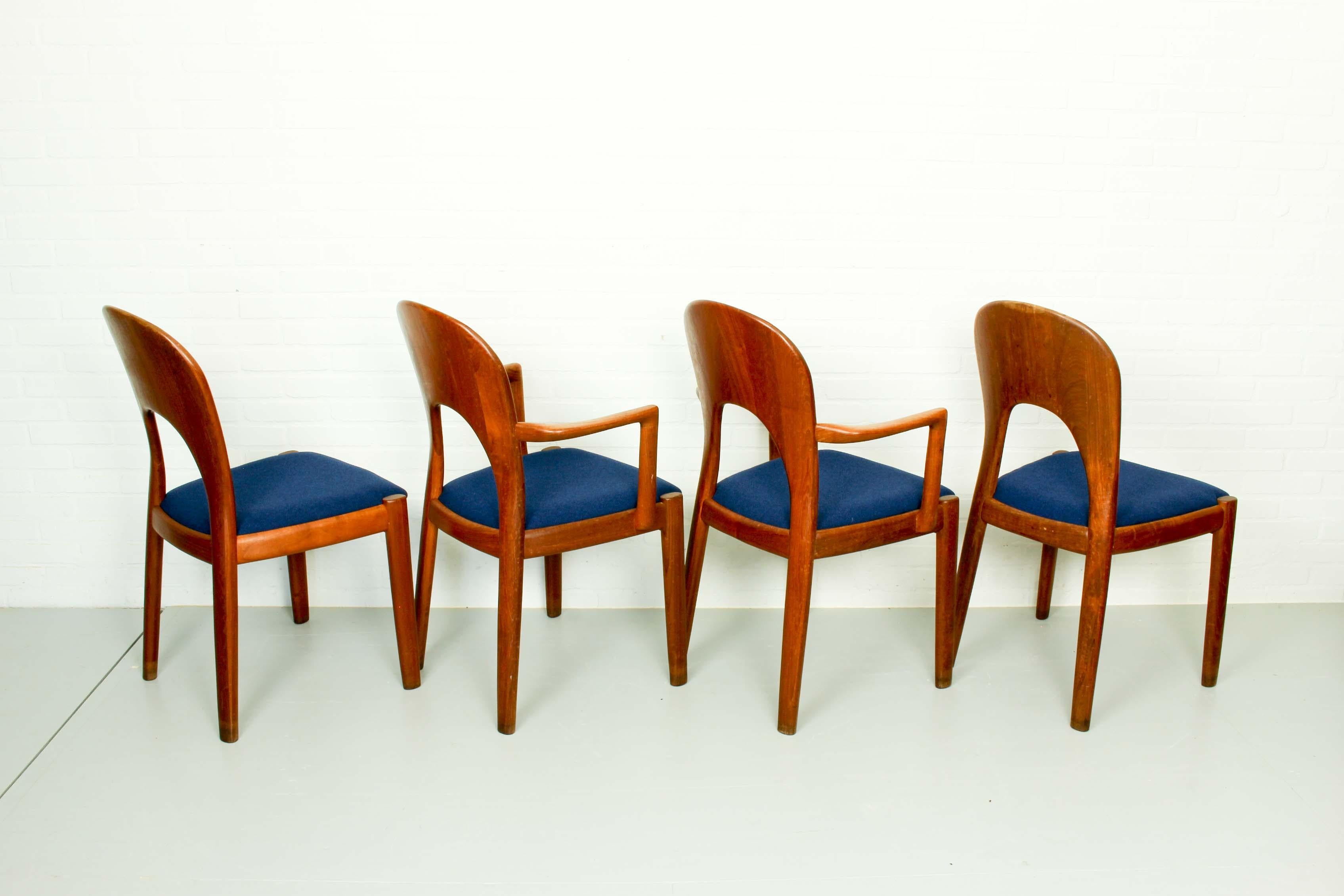 Koefoeds Hornslet Solid Teak “Morten” Dining Chairs, Set of 4 1