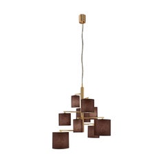 Koel L9 Chandelier with Cylinder Lampshades