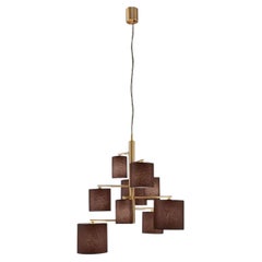 Koel L9 Chandelier with Cylinder Lampshades