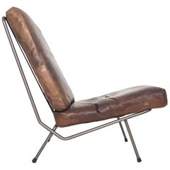 Koene Oberman for Gelderland Lounge Chair in Leather, The Netherlands 1954