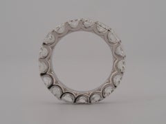 KOENIG 18K White Gold Eternity Band – 8.70 Carat Radiant-Cut Diamonds, GIA