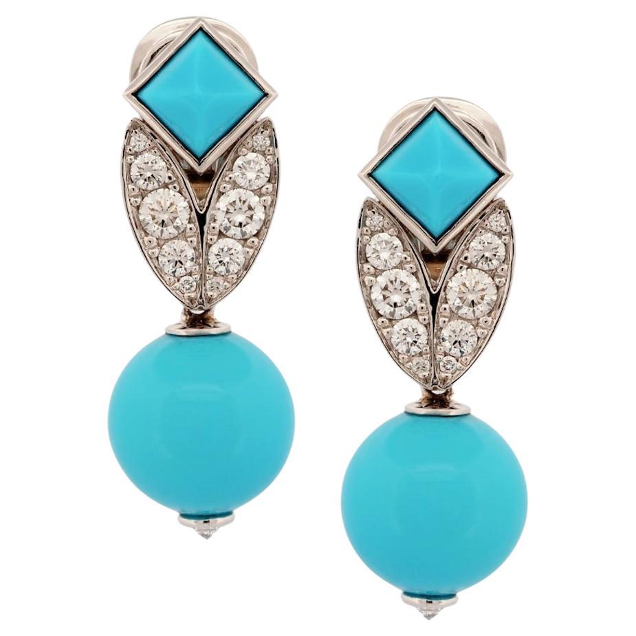 KOENIG Turquoise Earrings For Sale