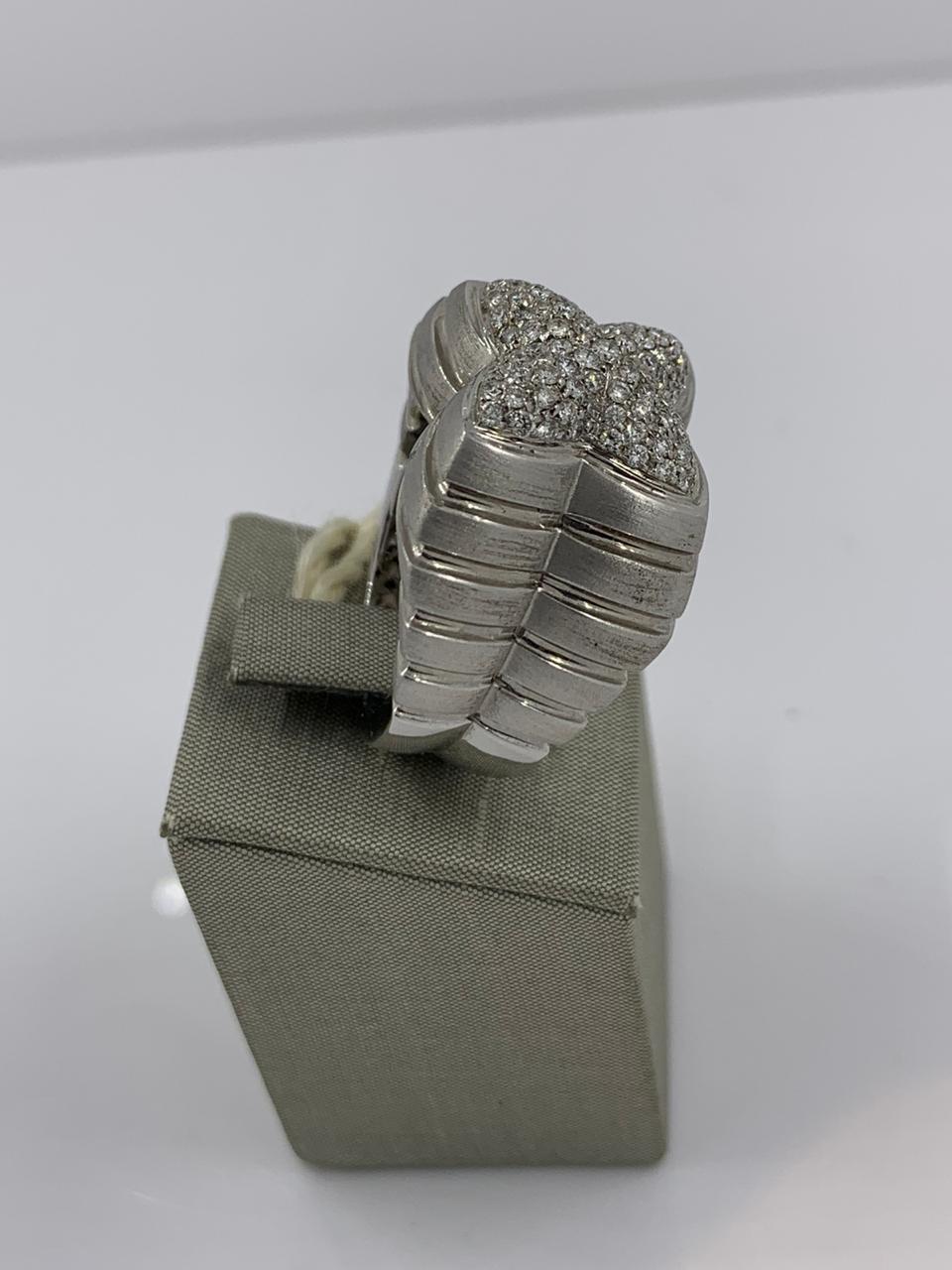 Koesis 18 Karat White Gold Ring with Diamonds '0.59 Carat' In New Condition For Sale In Wilmington, DE