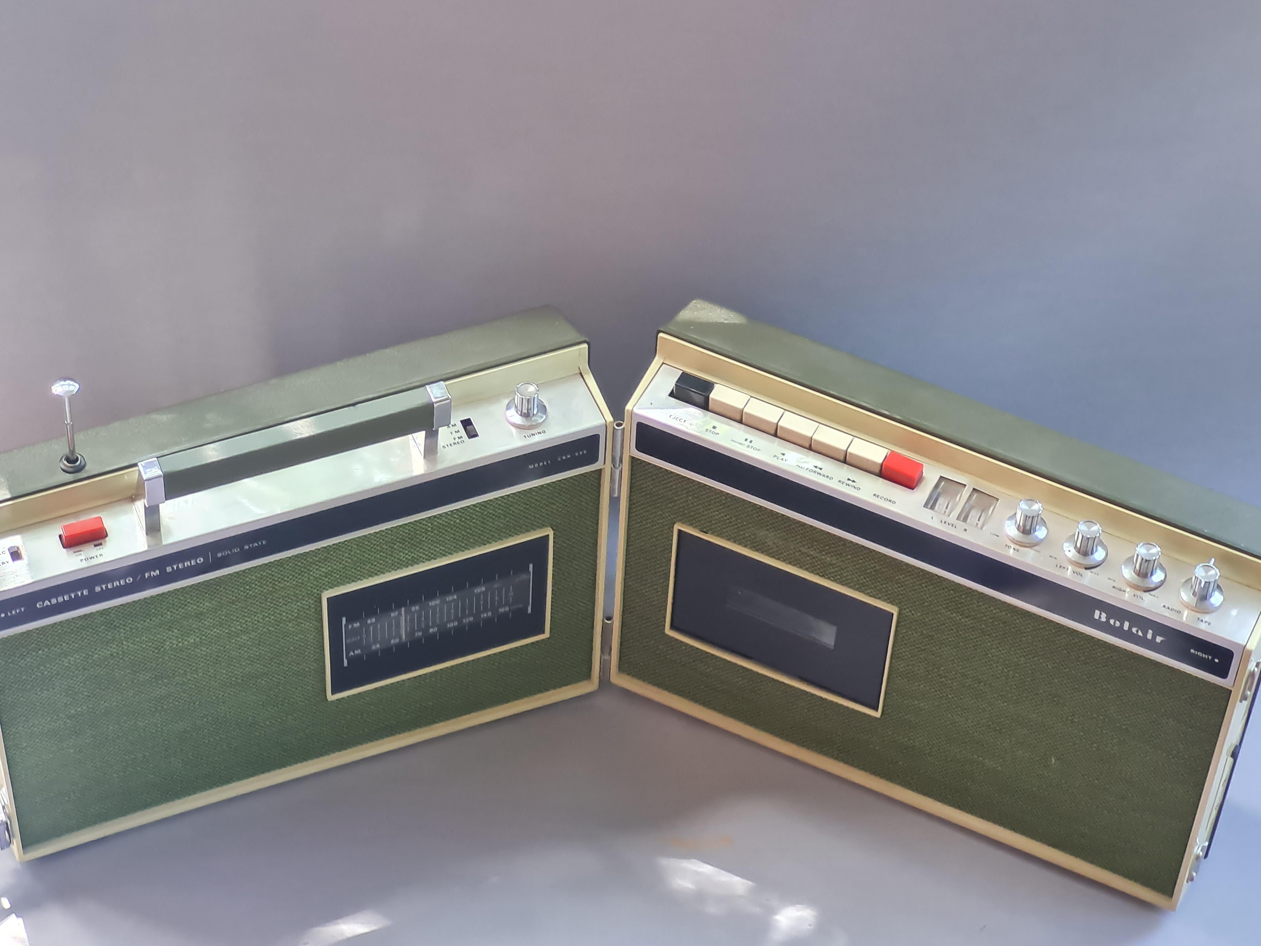 Allemand  Kofferradio CSH-502  von Belair  Klappbar mit Kassettenteil I 60er Jahren en vente