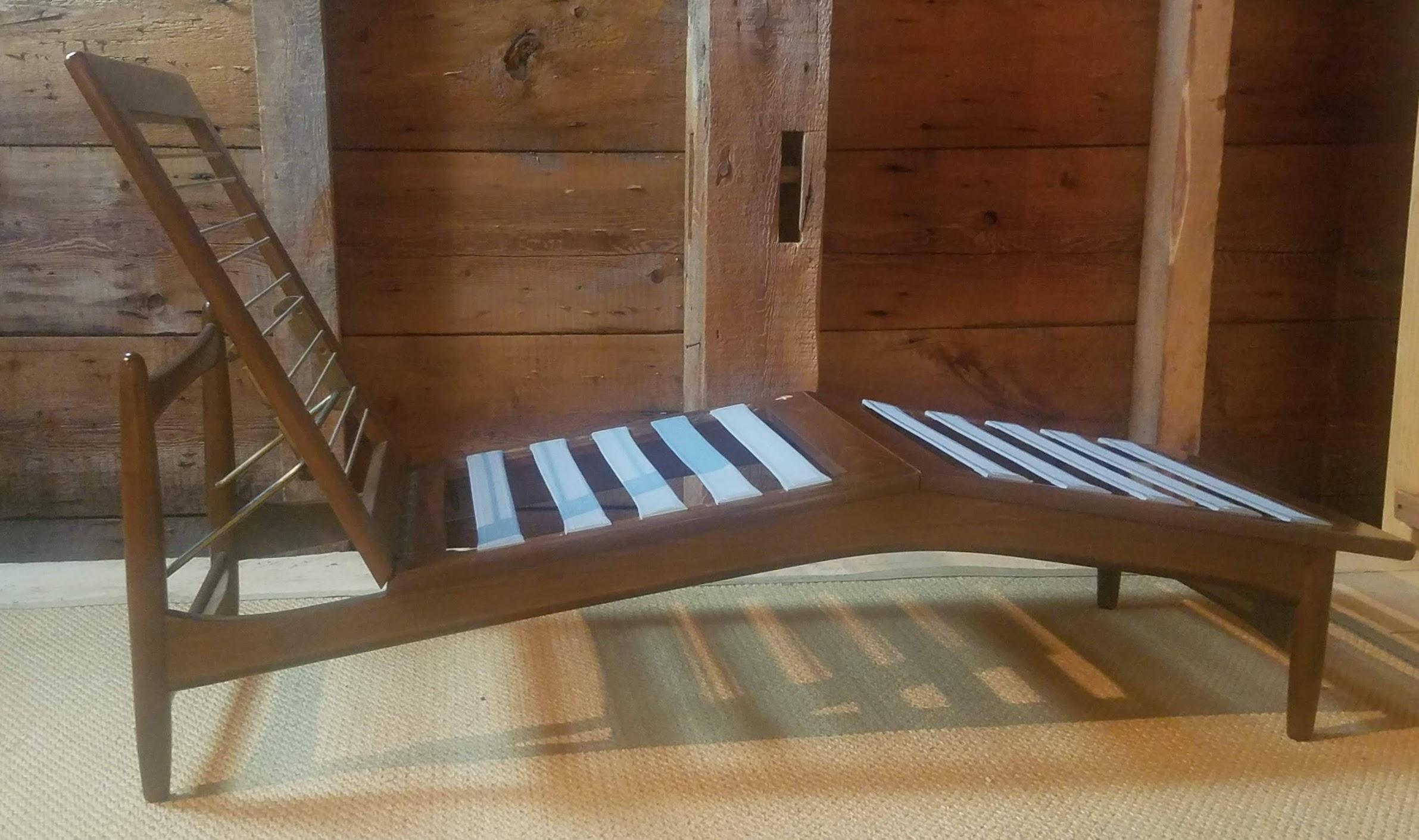 Ib Kofod-Larsen Adjustable Beech Lounge Selig, Denmark c. 1959 3